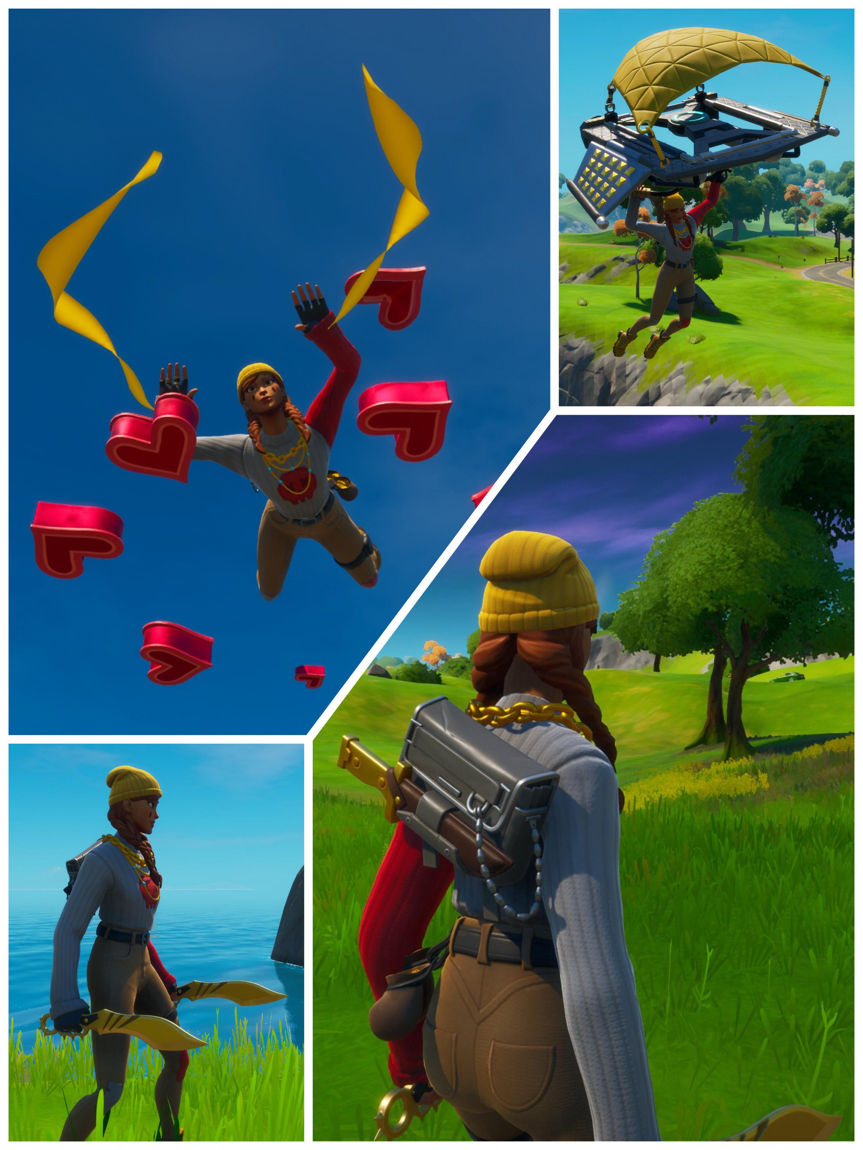 Aura [Gold Dagger Pack + Solid Scratch + Cruiser glider + Bon Bon