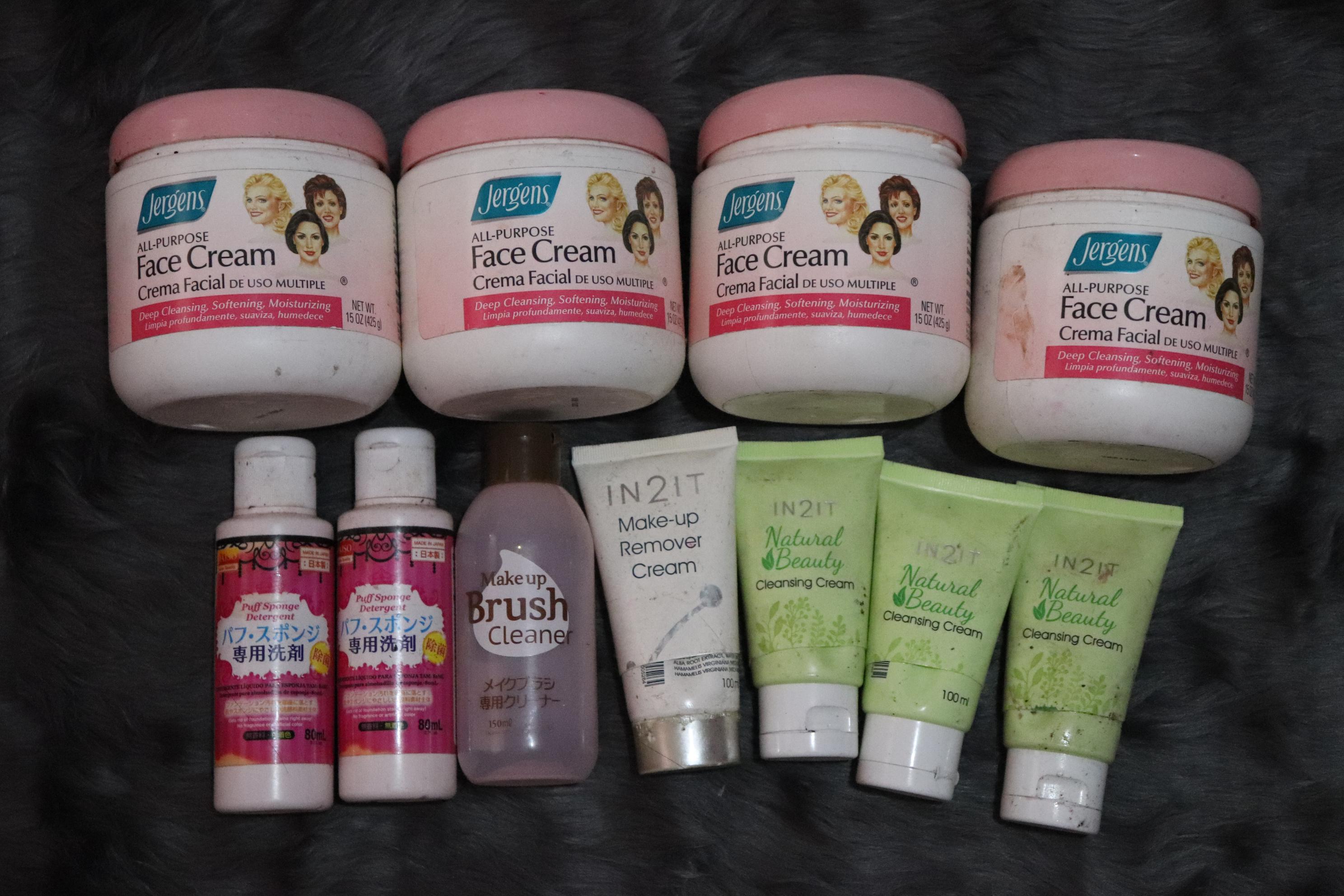 Makeup Remover and Brush Cleaner Empties from 20182019 Will post product names in the comments