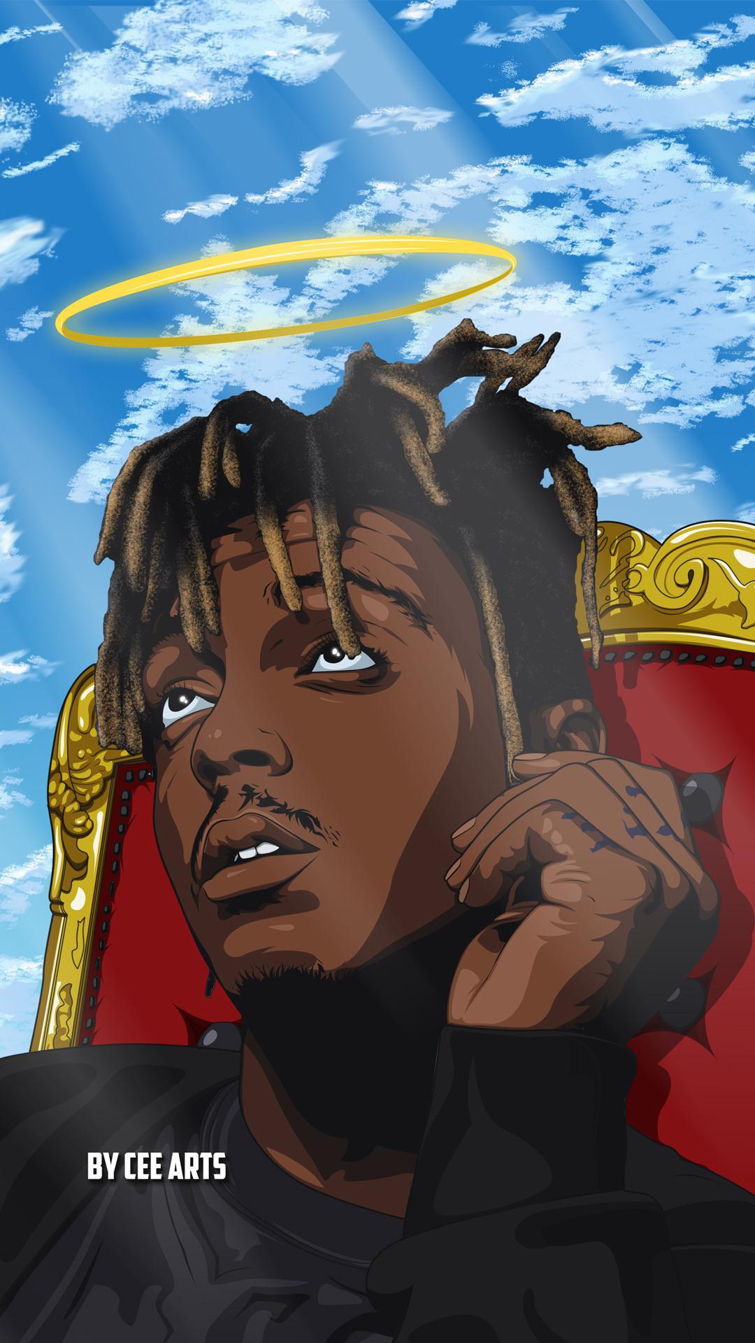 Juice Wrld Fan Art Reddit I Made A Cover Art For The Smile Remix With