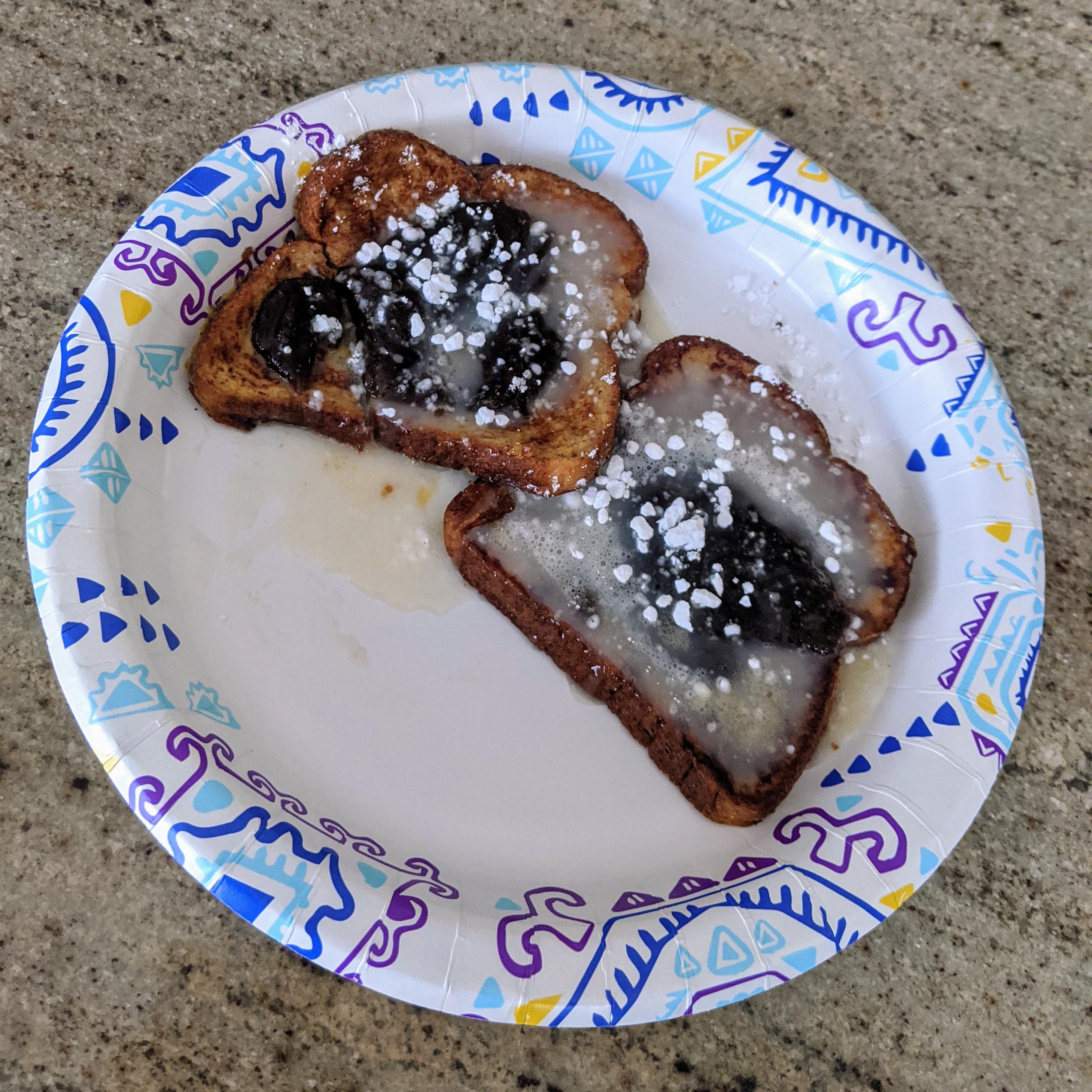 Made brown sugar glazed and iced french toast for my girlfriend this