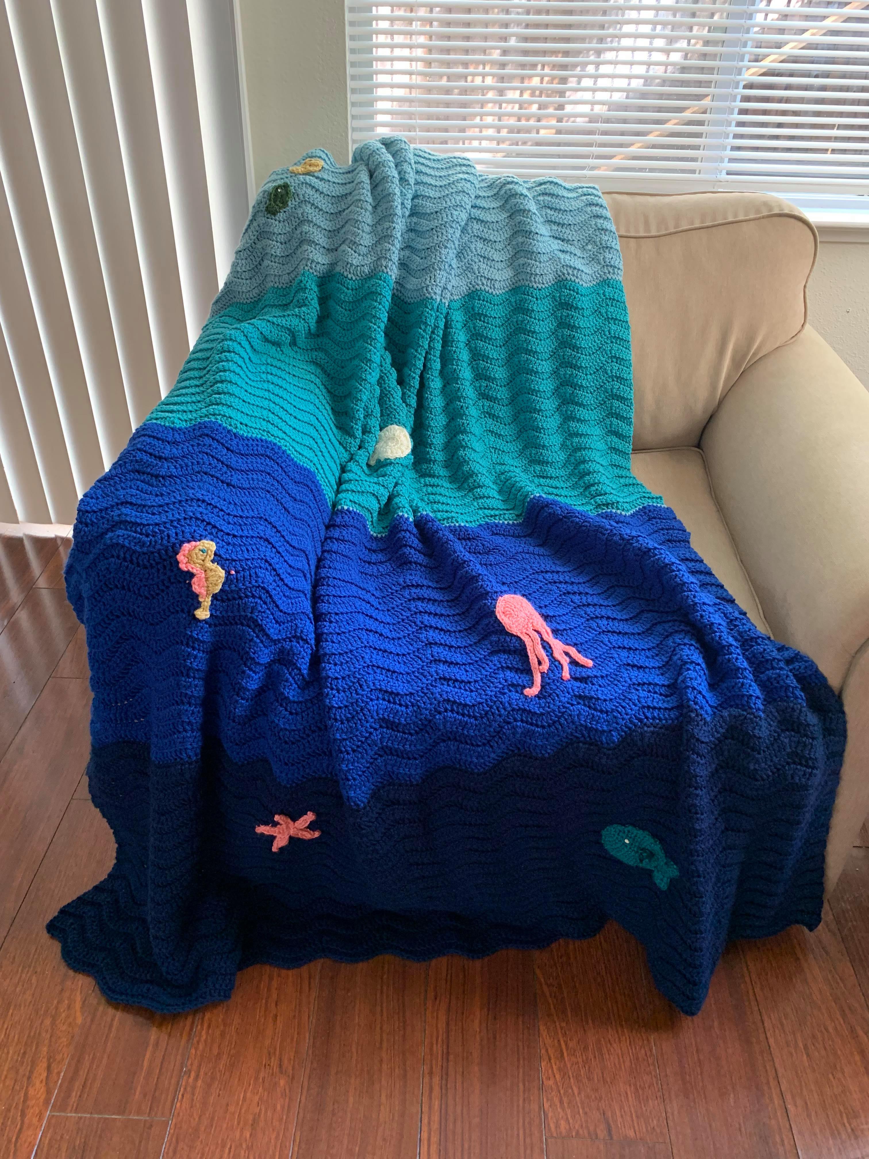 Finished my first blanket! r/crochet