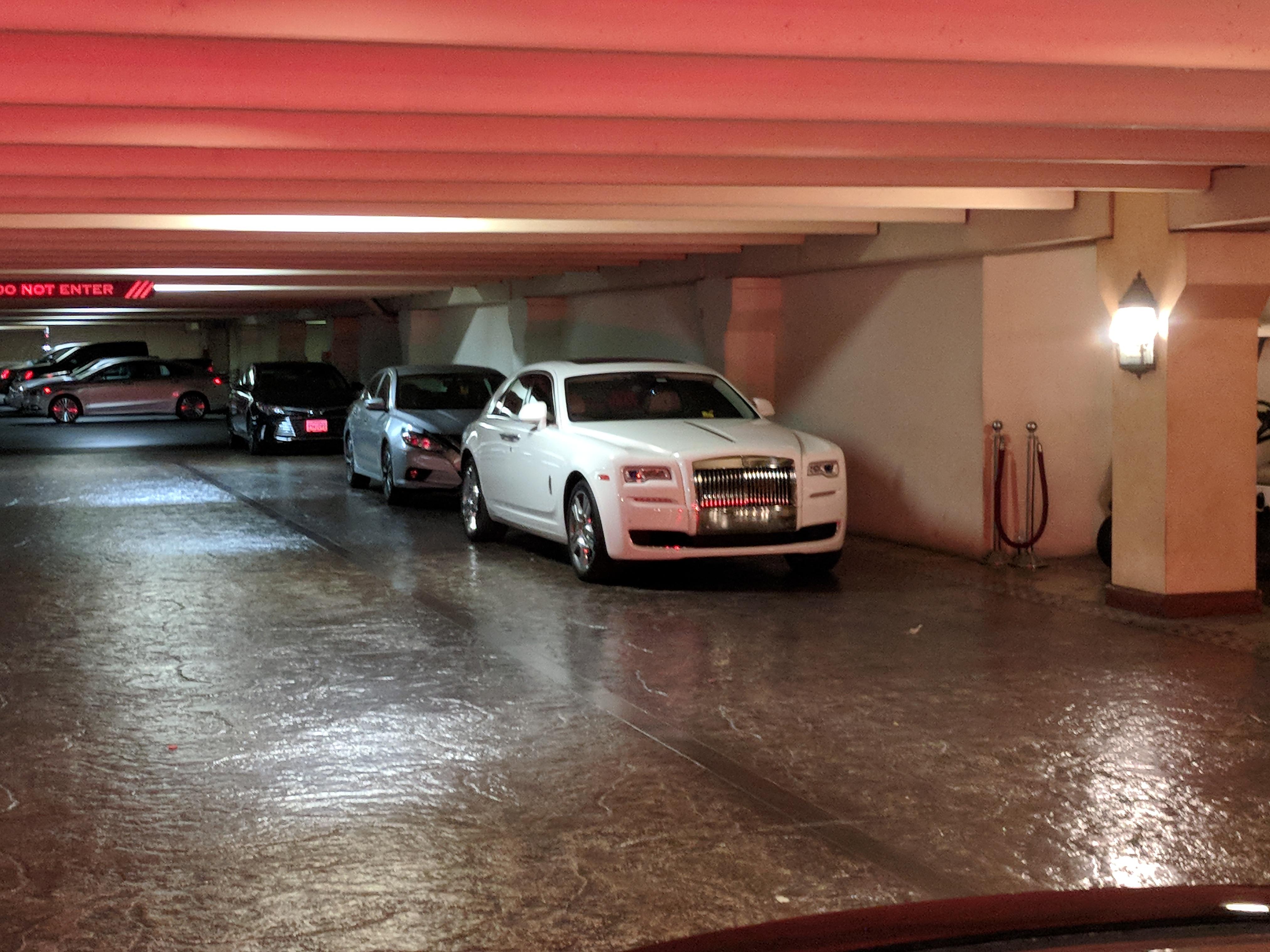 This Rolls Royce spotted in the Bellagio parking garage in Vegas. r