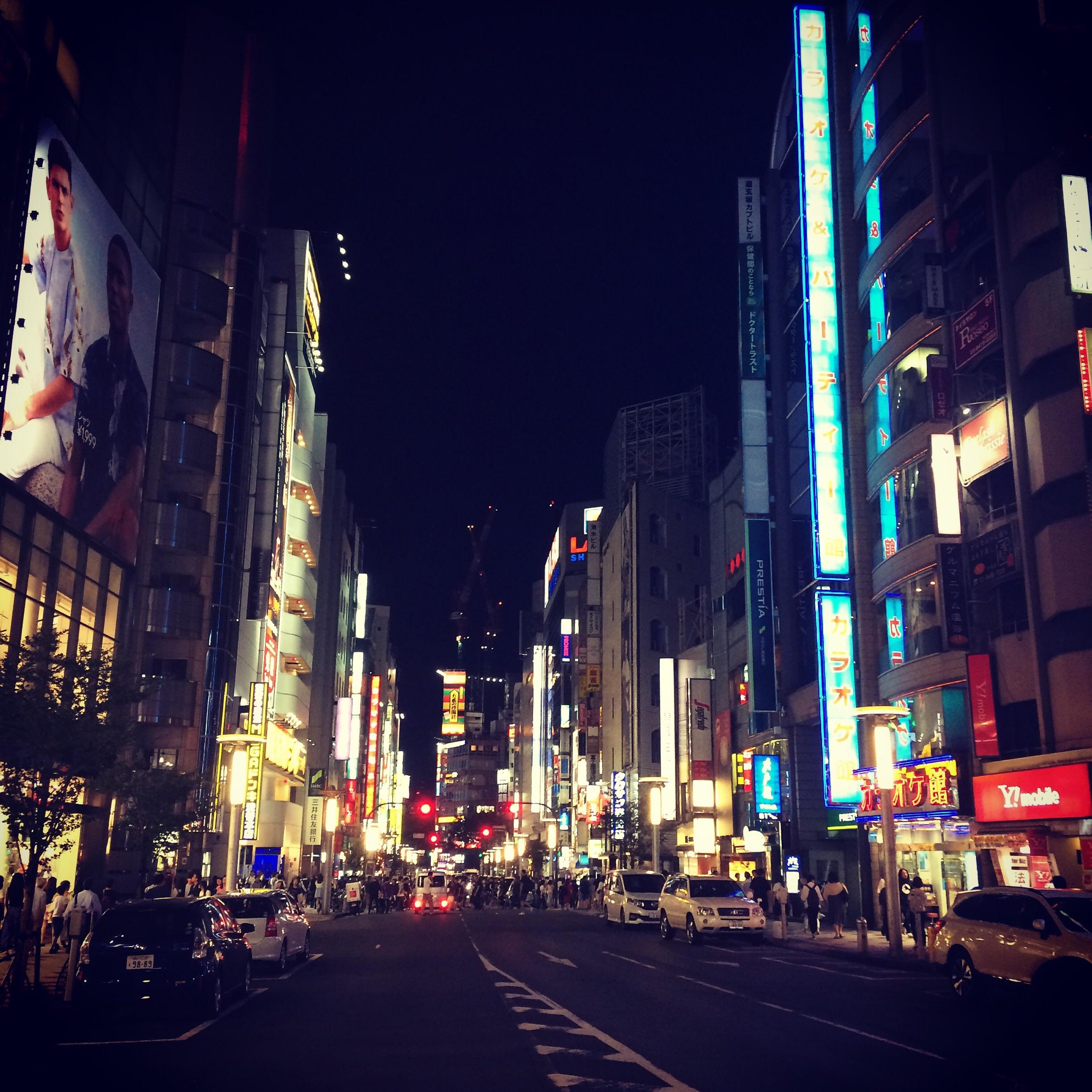 The nightlife in Shibuya, Tokyo is awesome. Past midnight and there