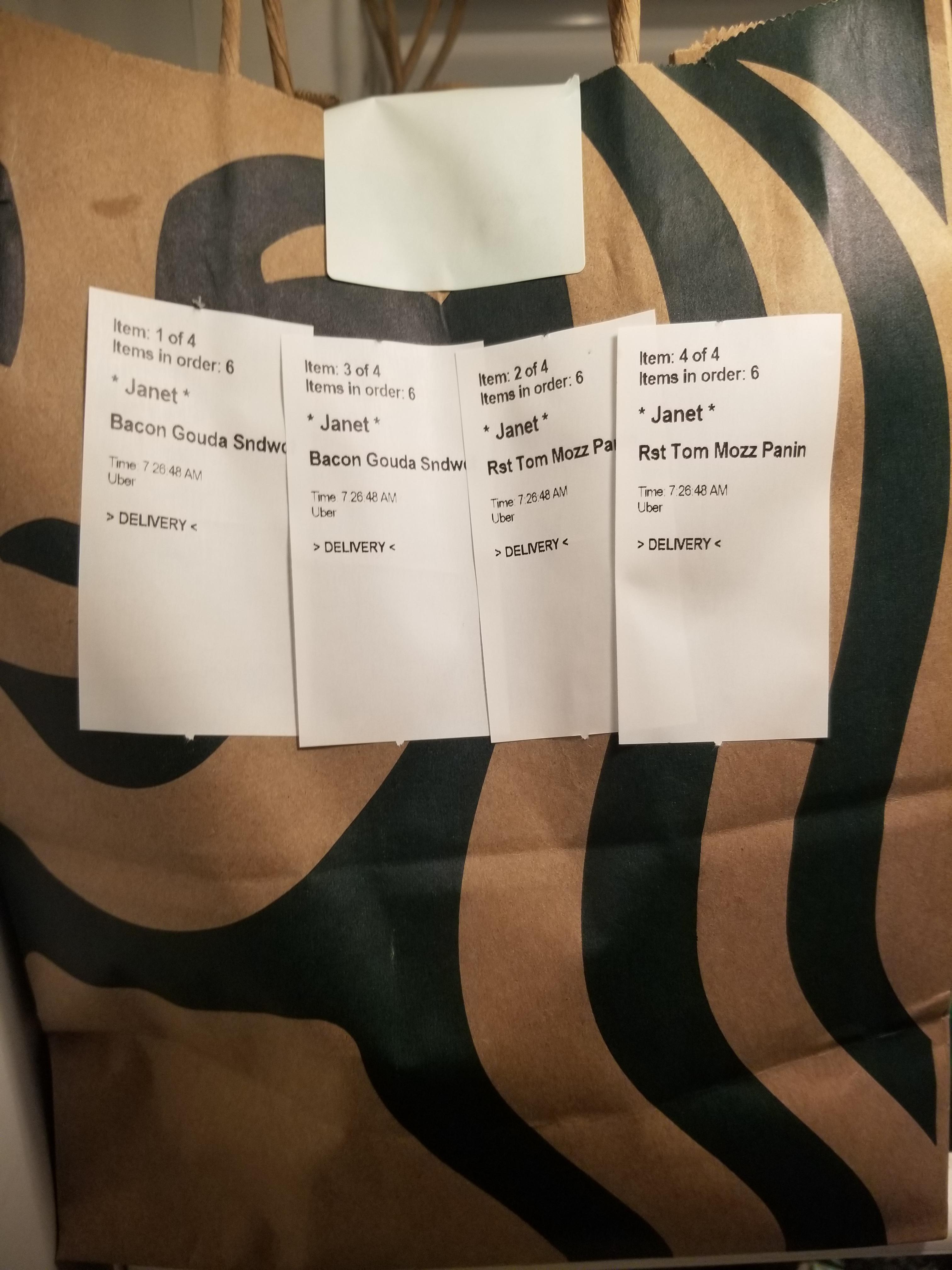 Food I didnt order got delivered to my door! Who do I contact? Uber is