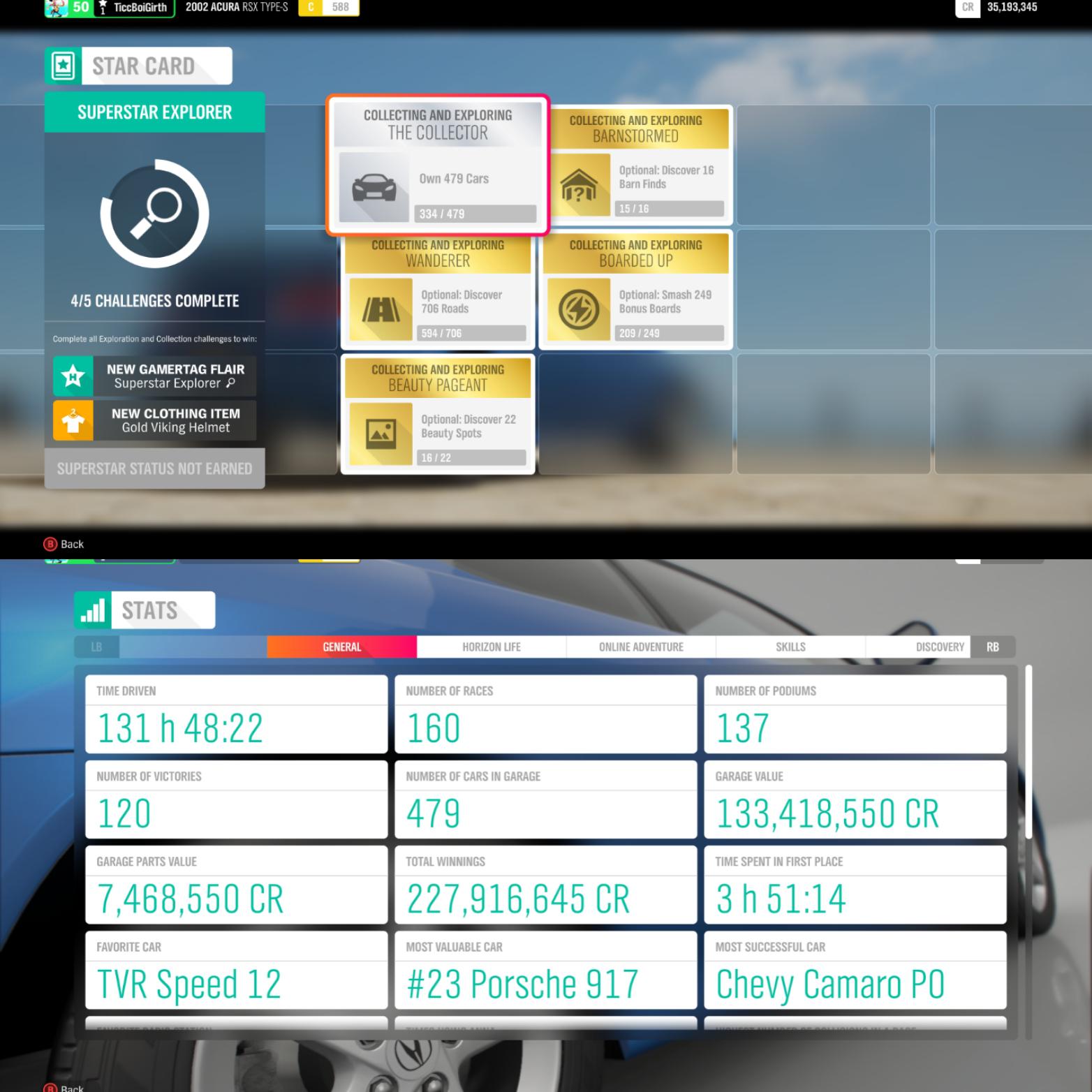 My star card isn't updating, I restarted my game twice and I still wont