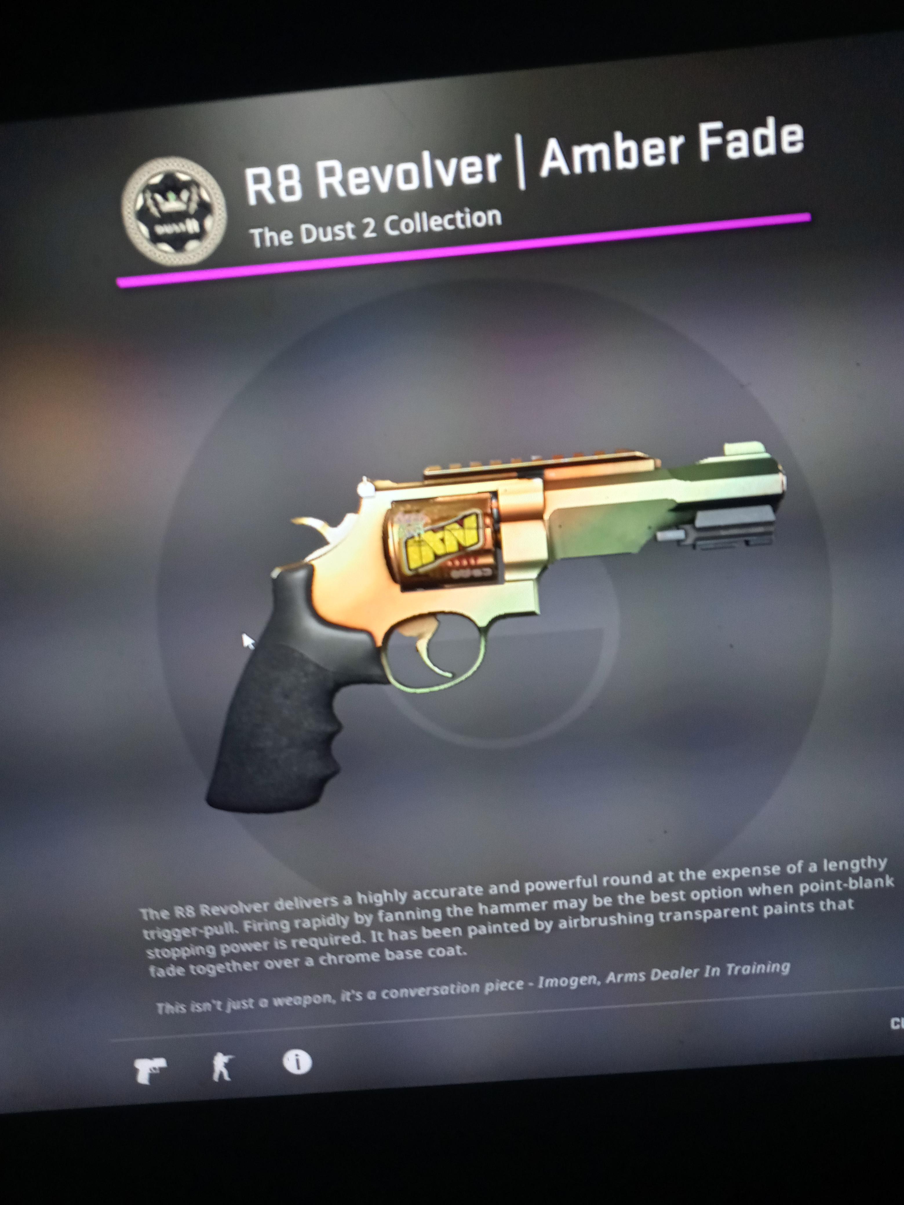 Backwards sticker on r8 revolver, anyone know anything about this r/csgo