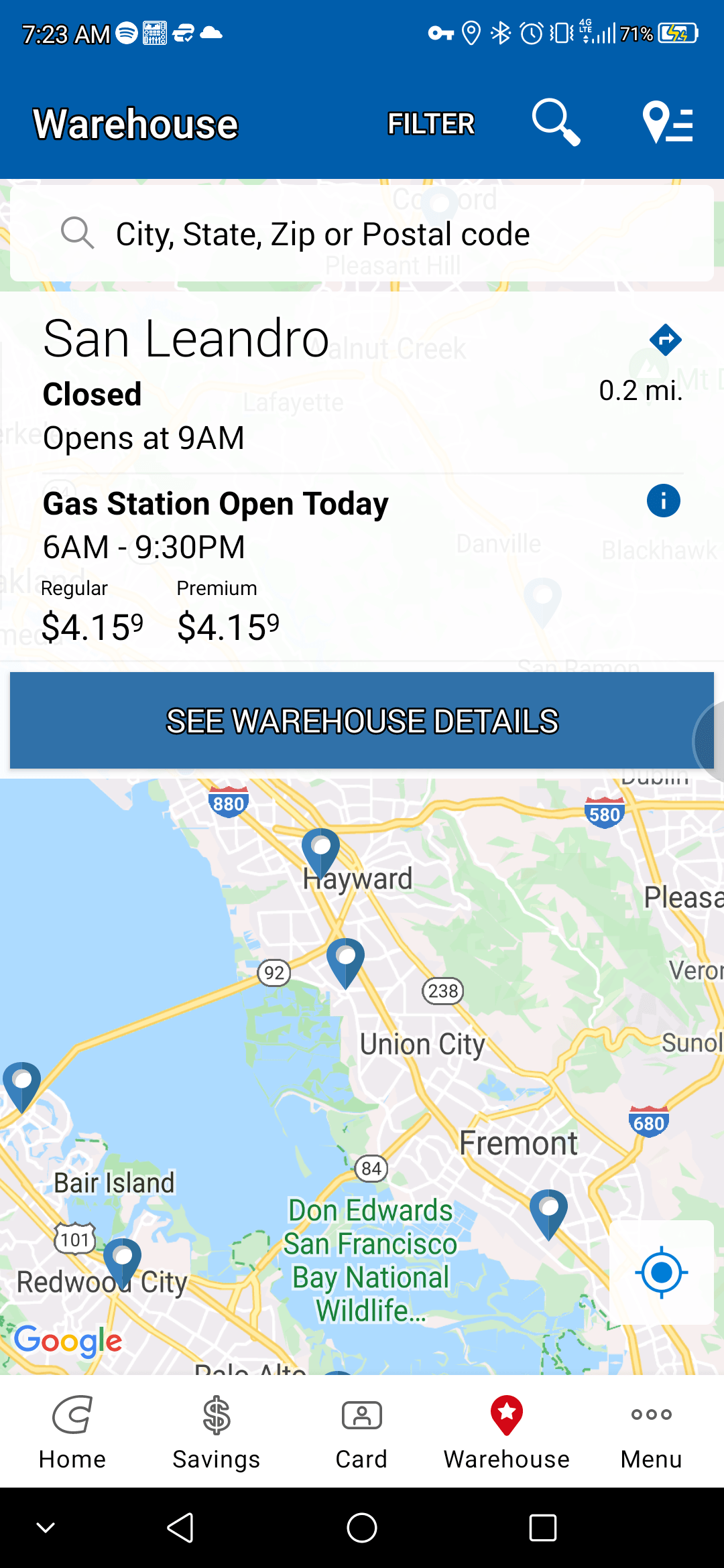 Costco in San Leandro is Selling Premium Gas for the Same Price as