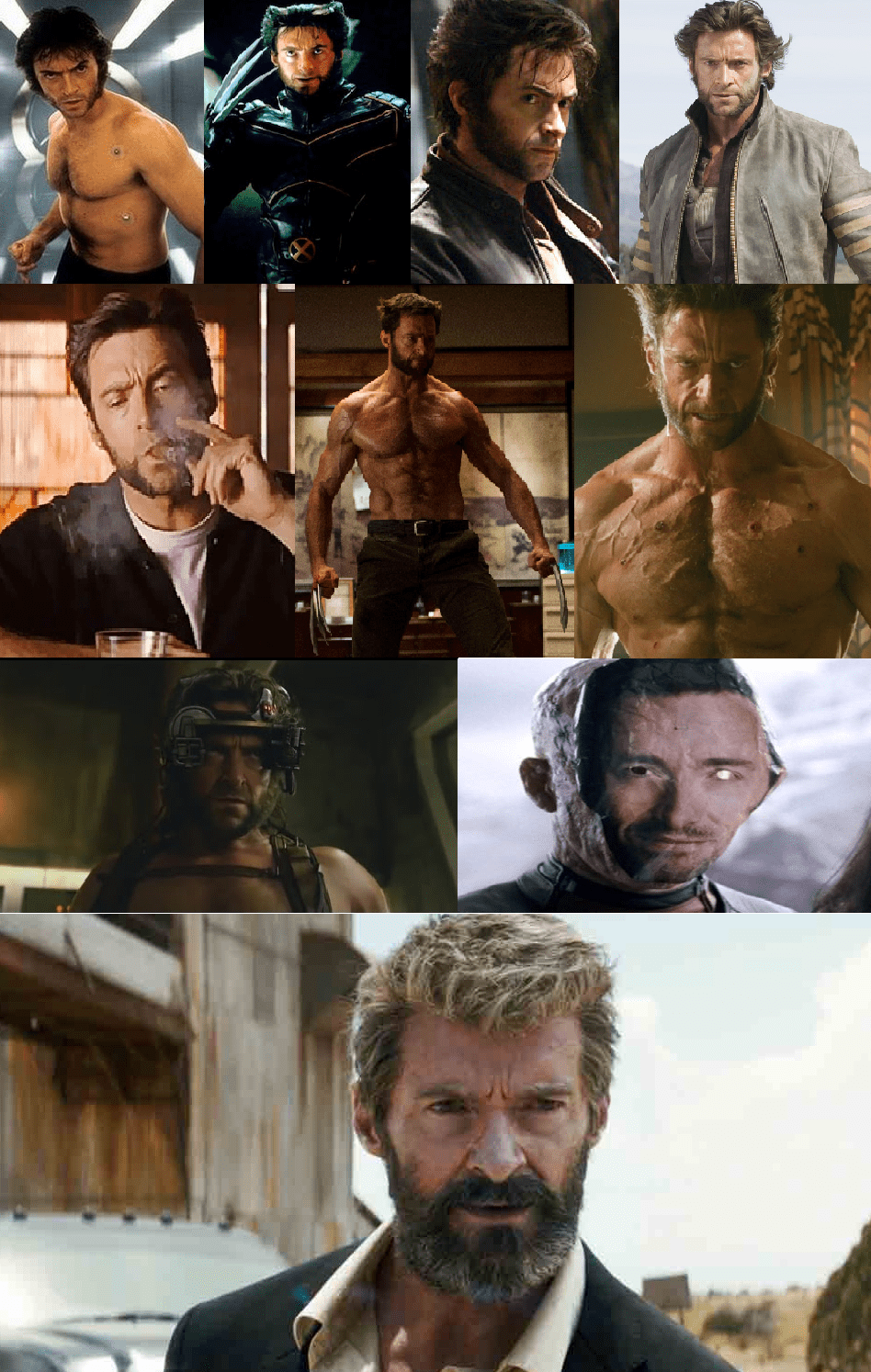 Every Hugh Jackman appearance in XMen Movies r/Marvel