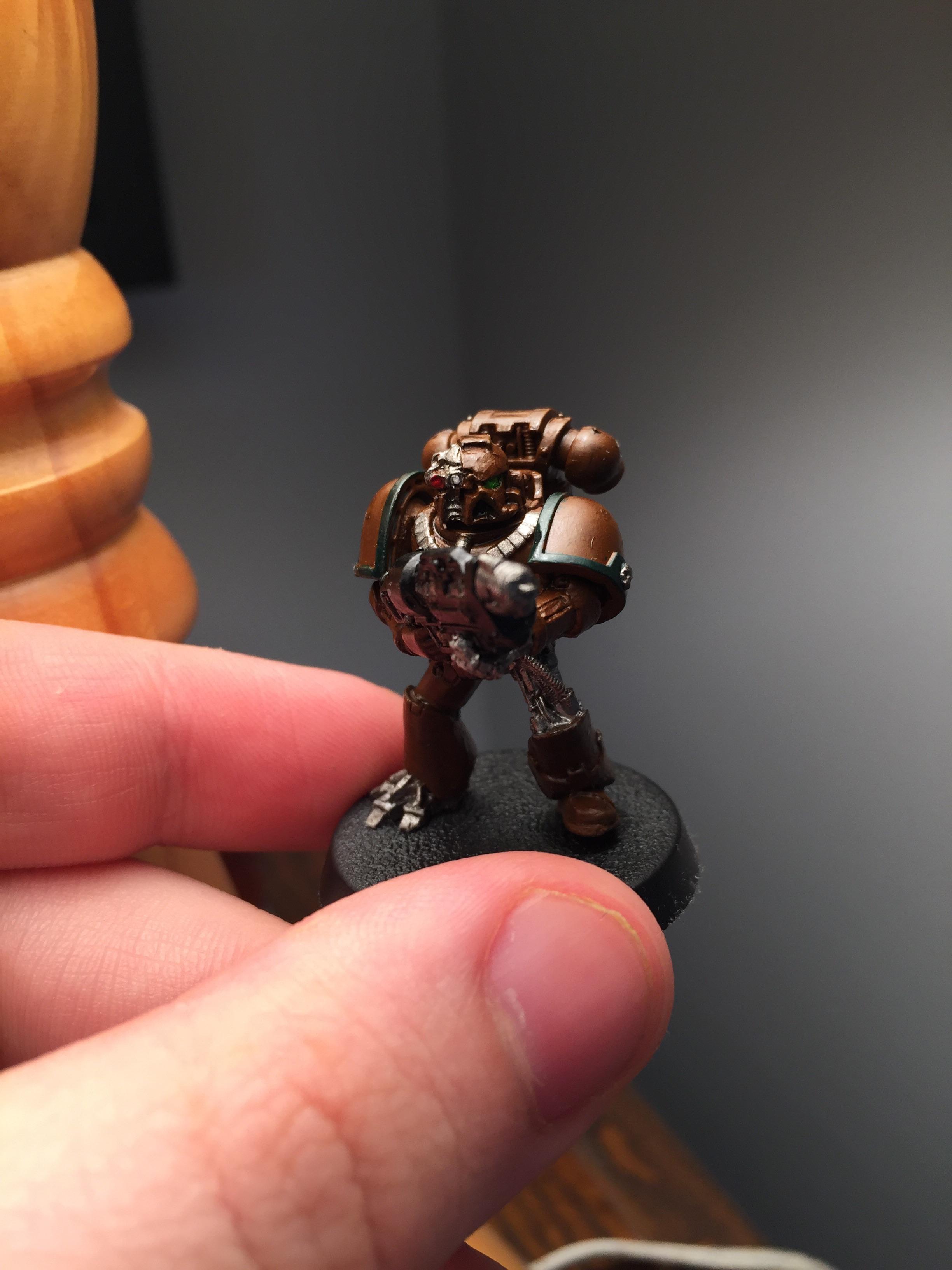 My iron hands successor marine with some of the attachments (sorry for