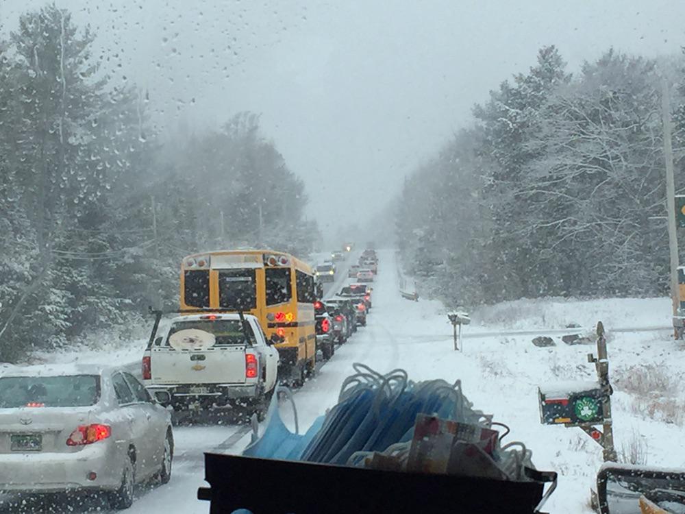 Just now in Hancock County Maine