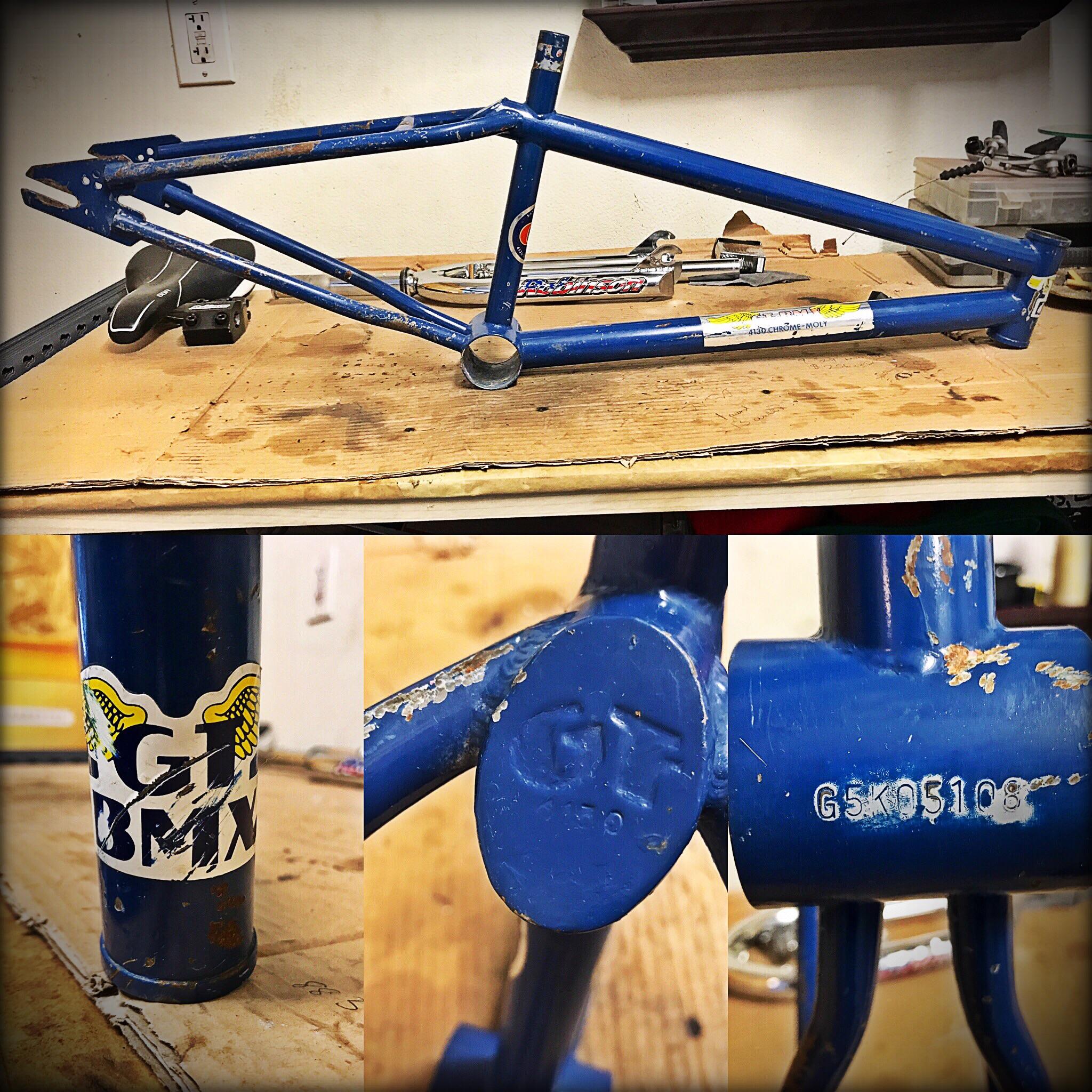 Found a old school 1985 GT Mach One BMX frame for next to nothing today