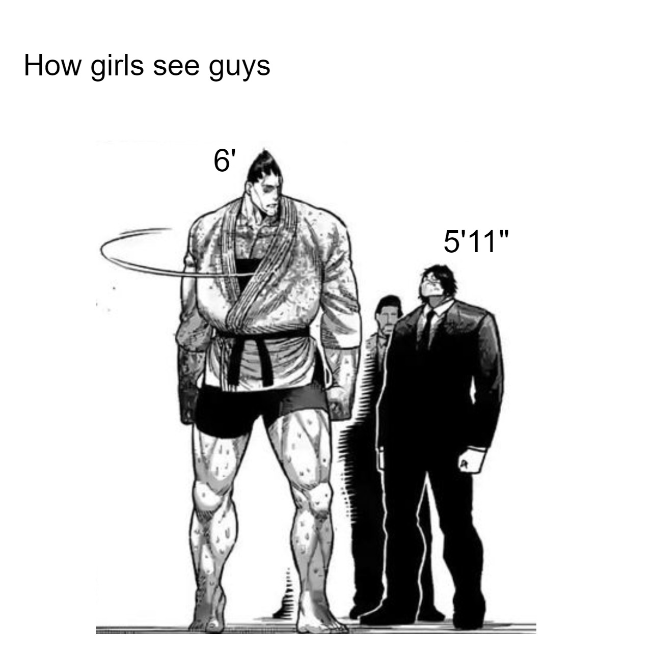 a meme, also isn't takayama taller than akoya? an oversight on daro's part? r/Kengan_Ashura
