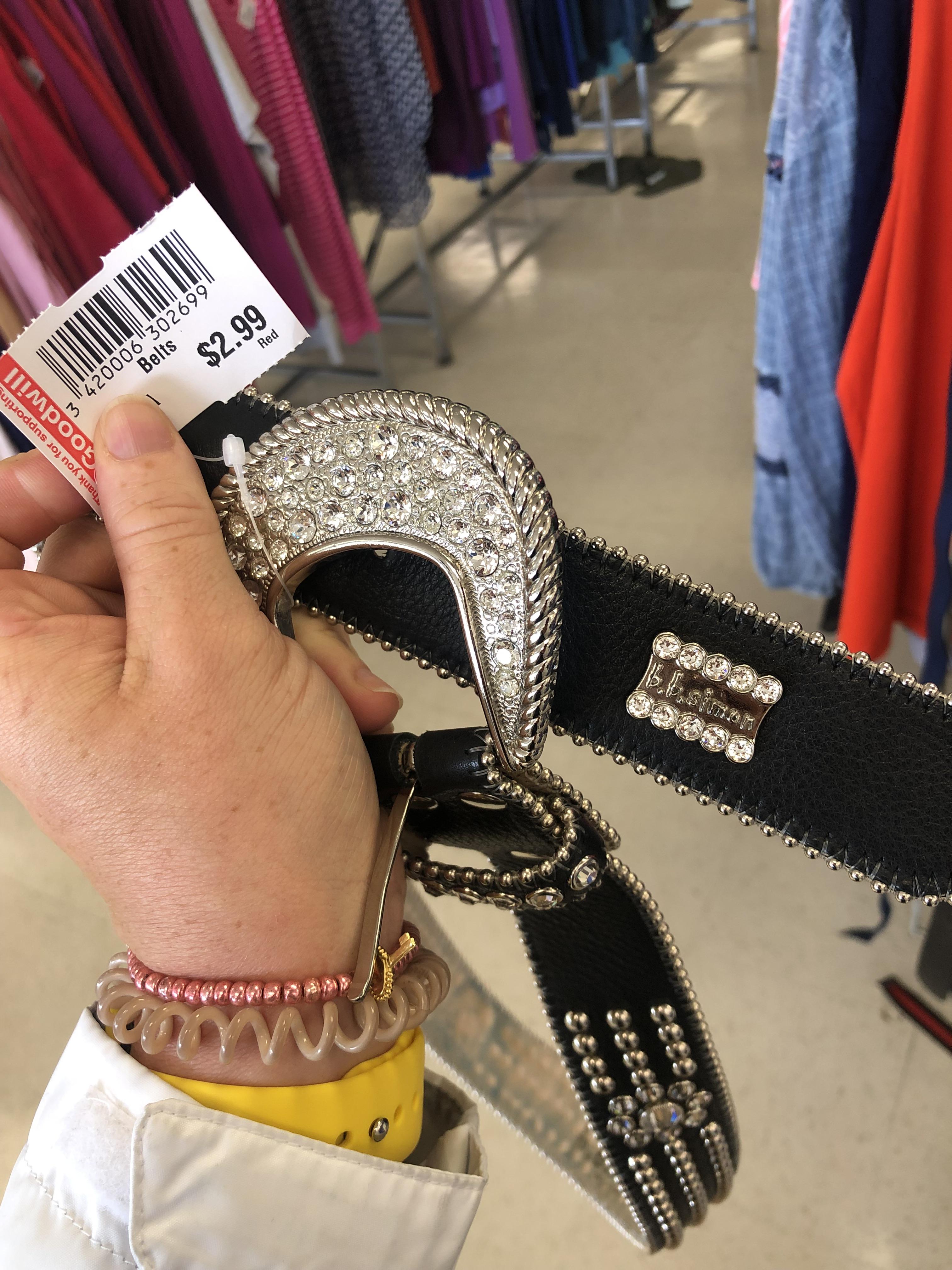 Scooped up this bb Simon belt. Yes its authentic r/Goodwill_Finds