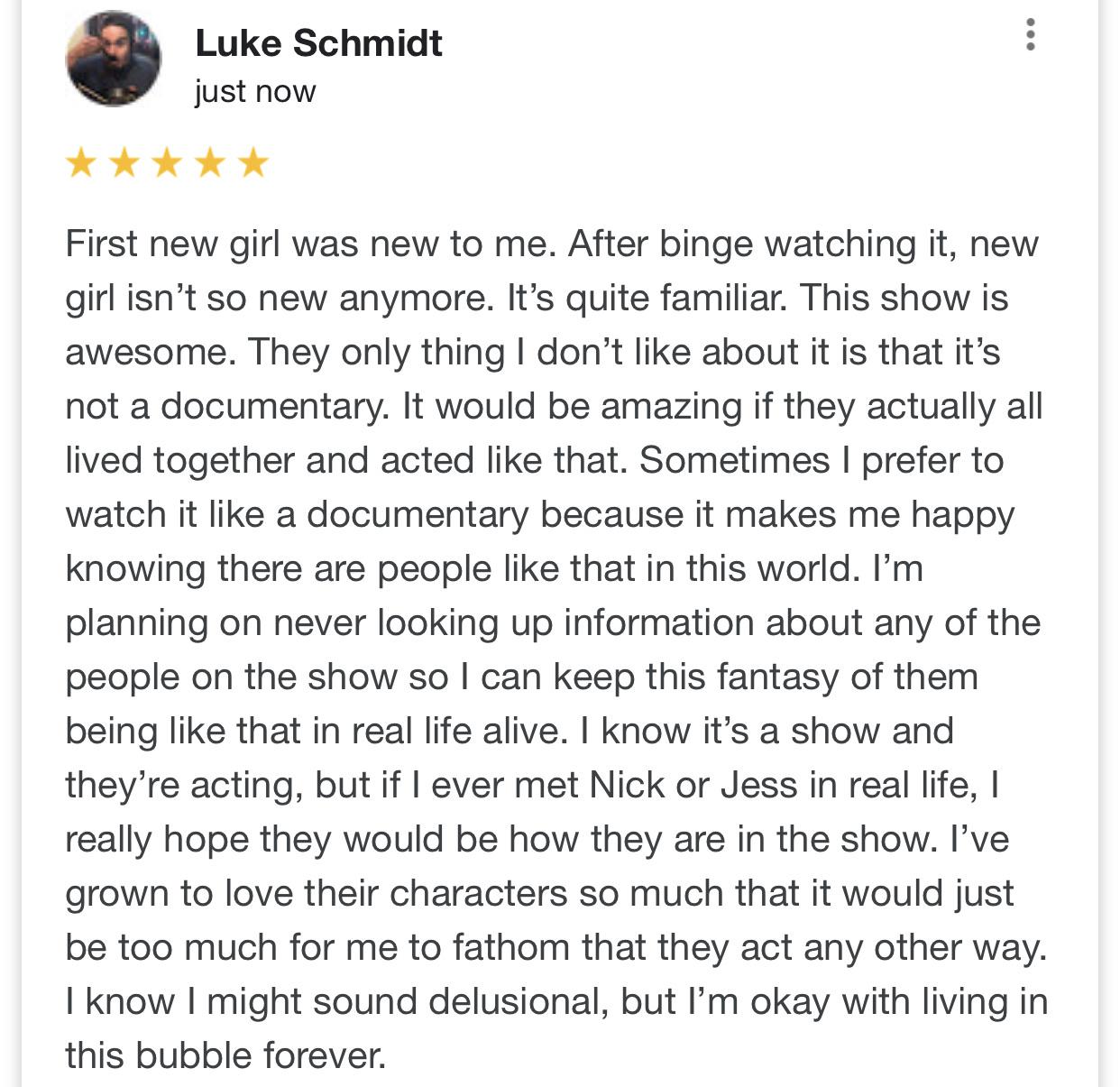 New Girl Review r/NewGirl