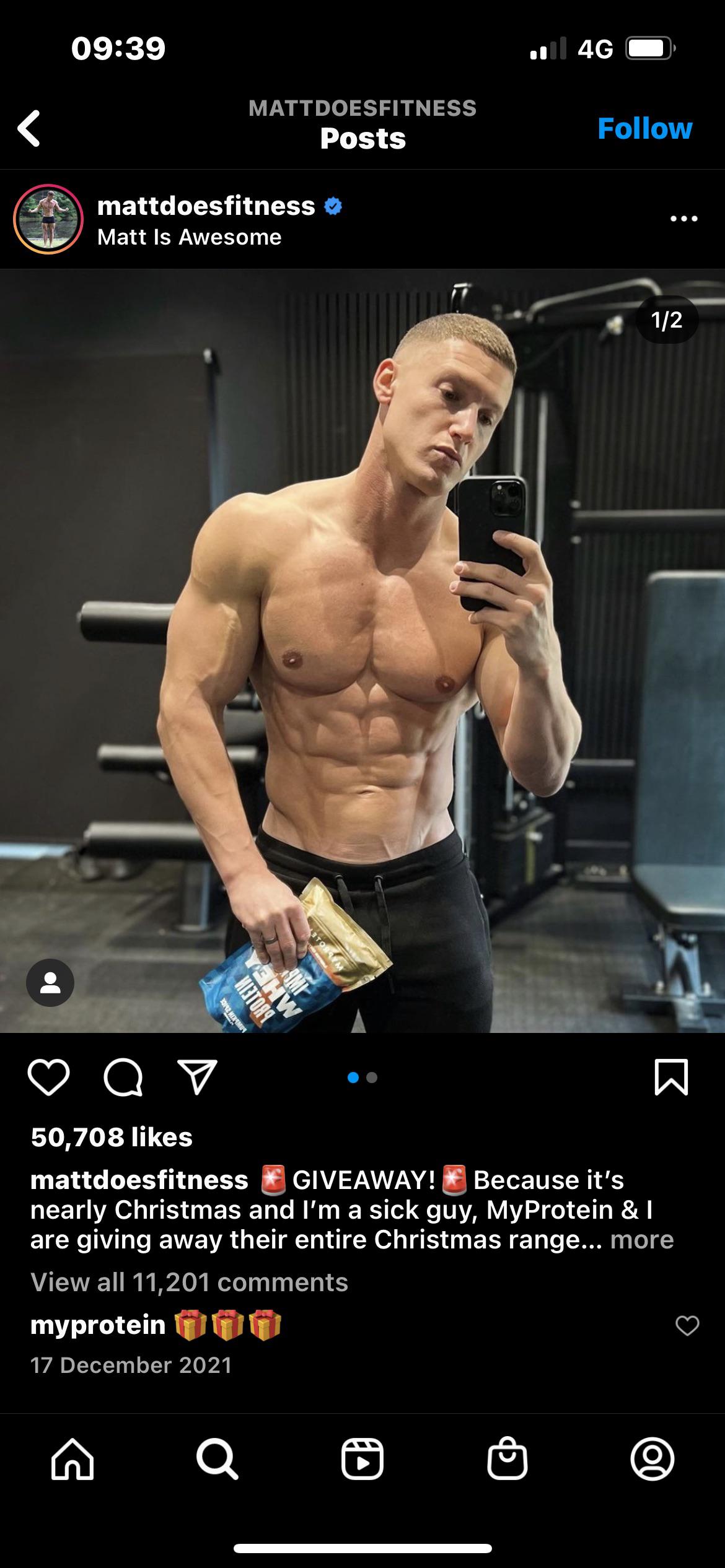 Mattdoesfitness . Natty or not? r/nattyorjuice