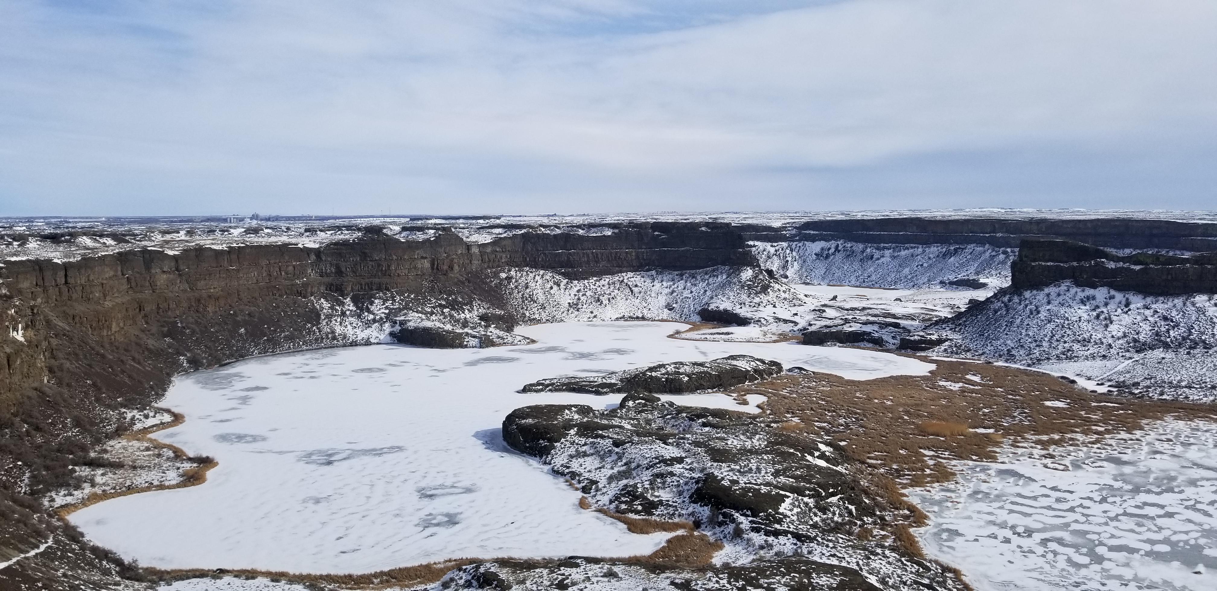 Was in the Grand Coulee last weekend. Dry Falls looked magical in the