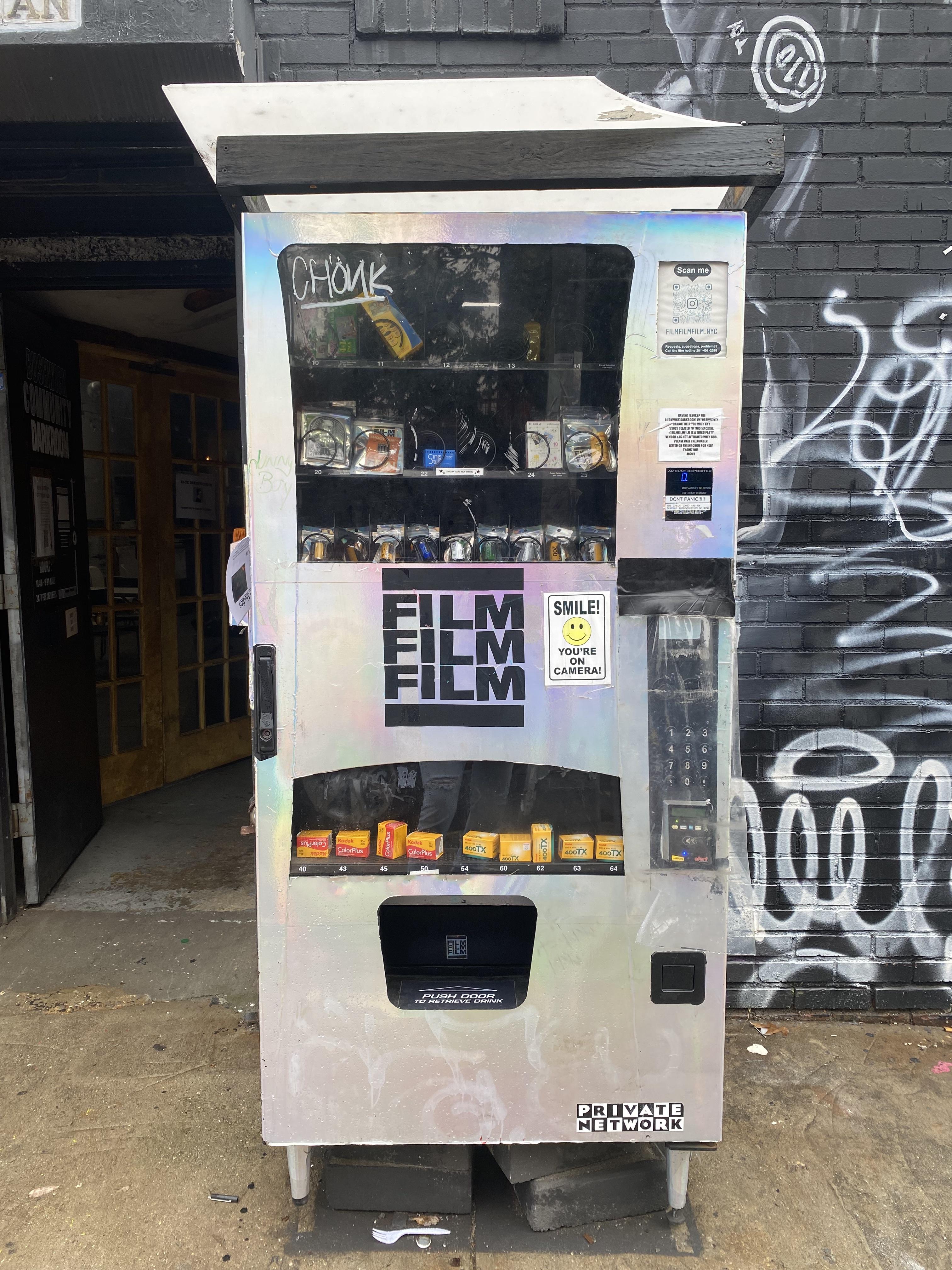 Outdoor Film Vending Machine Brooklyn, NY