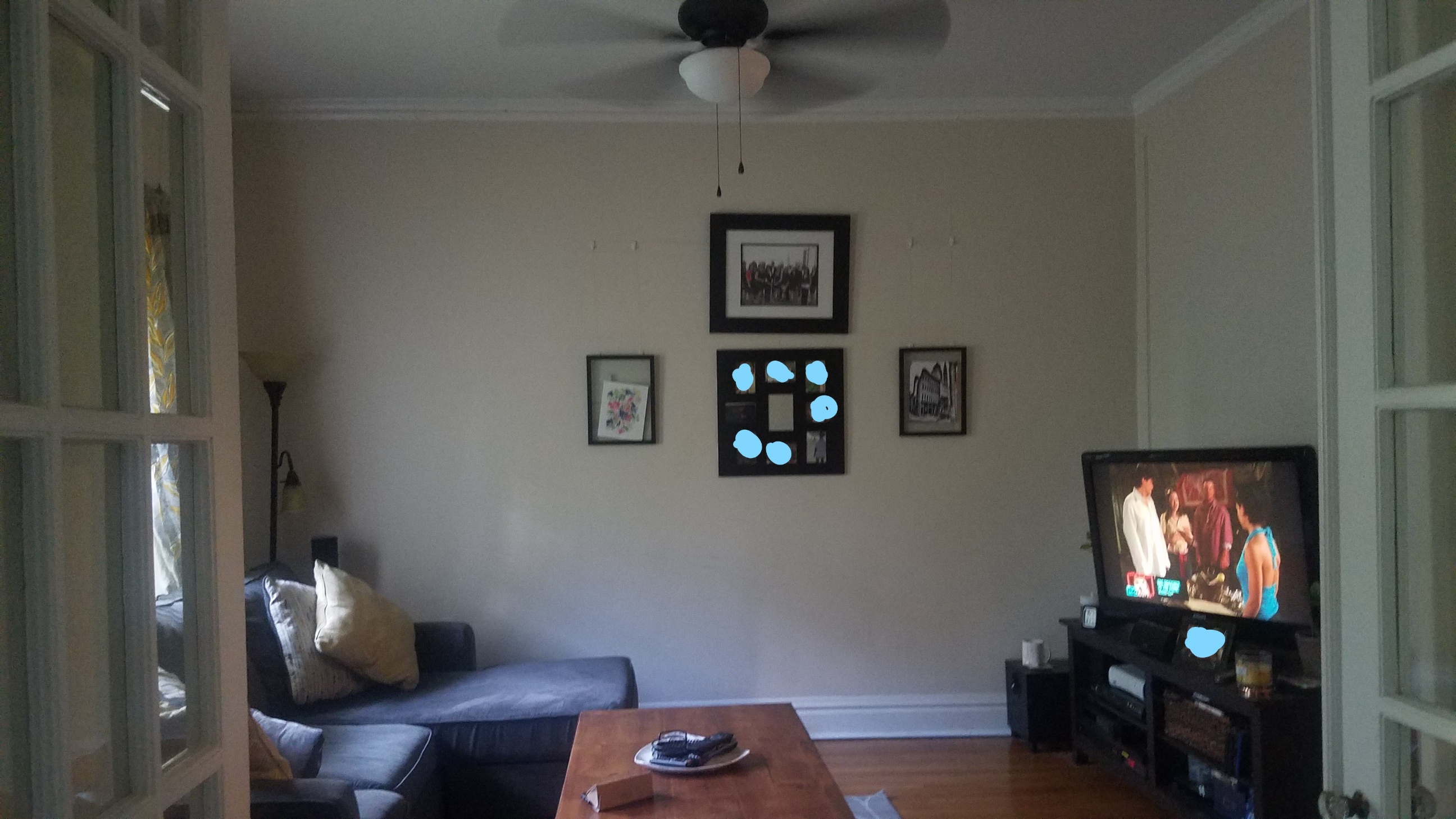 Adding Shelves To A Wall I want to add shelving in place of this failed collage wall