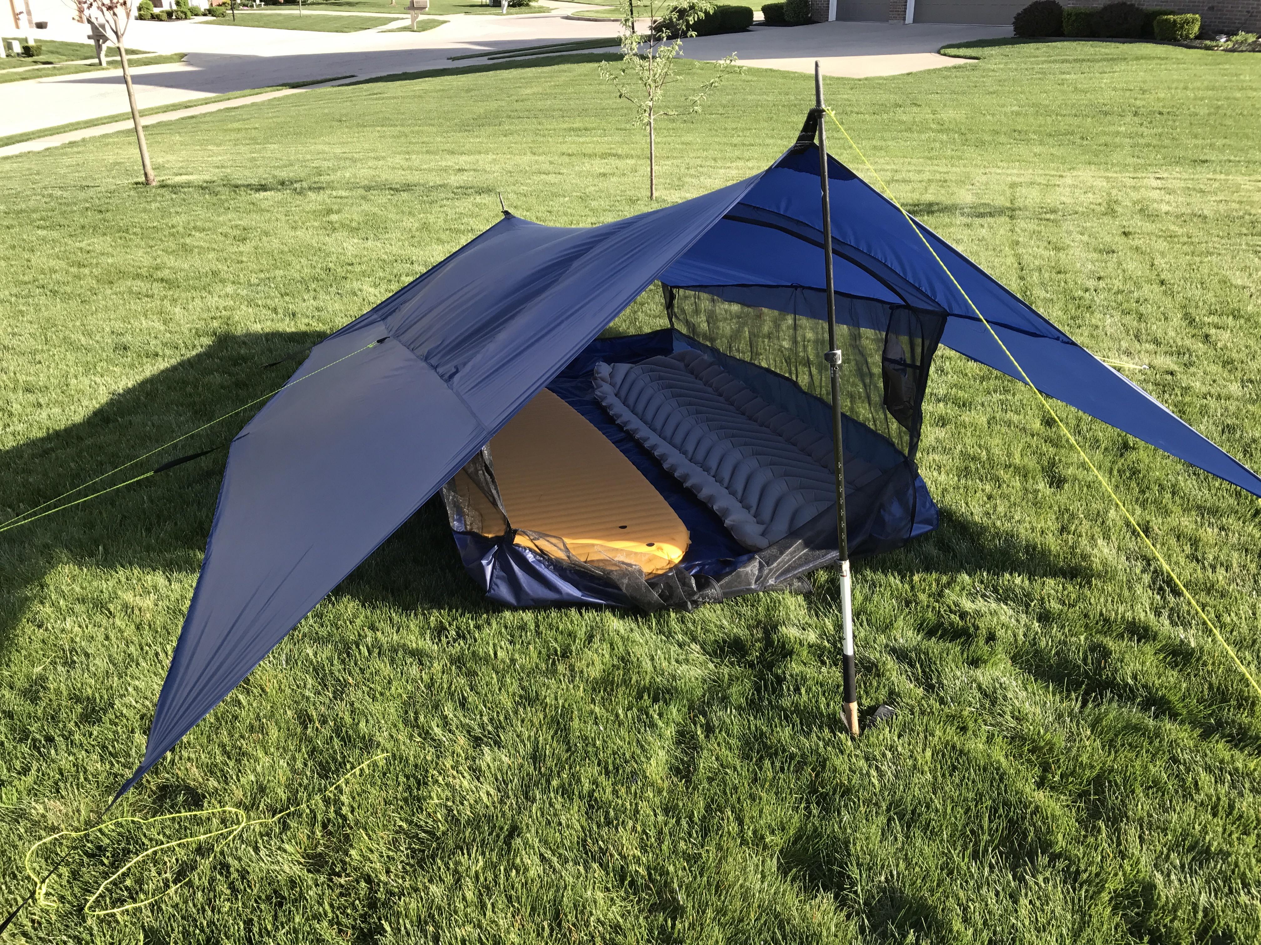 Finally finished my DIY shelter! r/Ultralight
