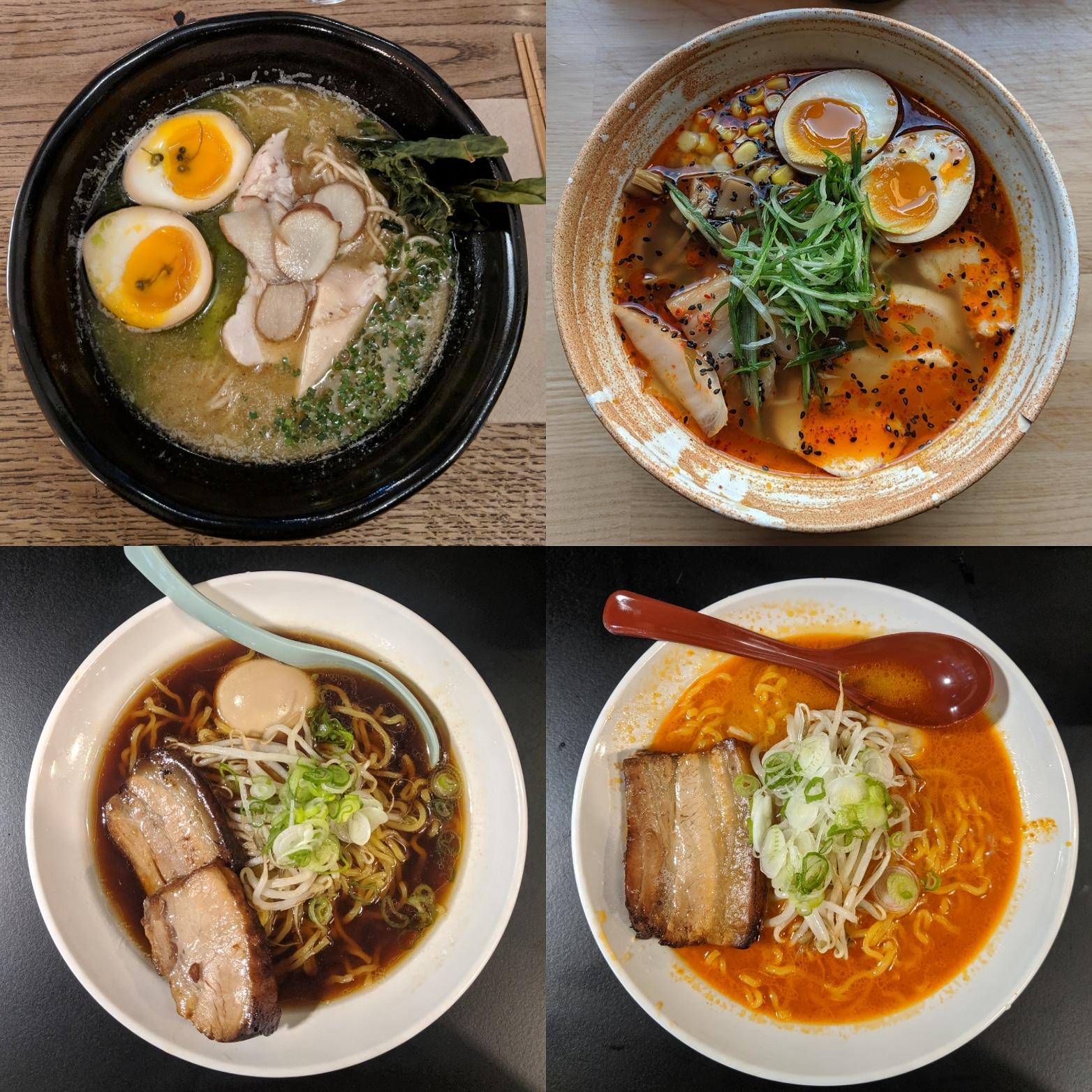 4 tasty bowls from 3 different places in Oslo. r/ramen