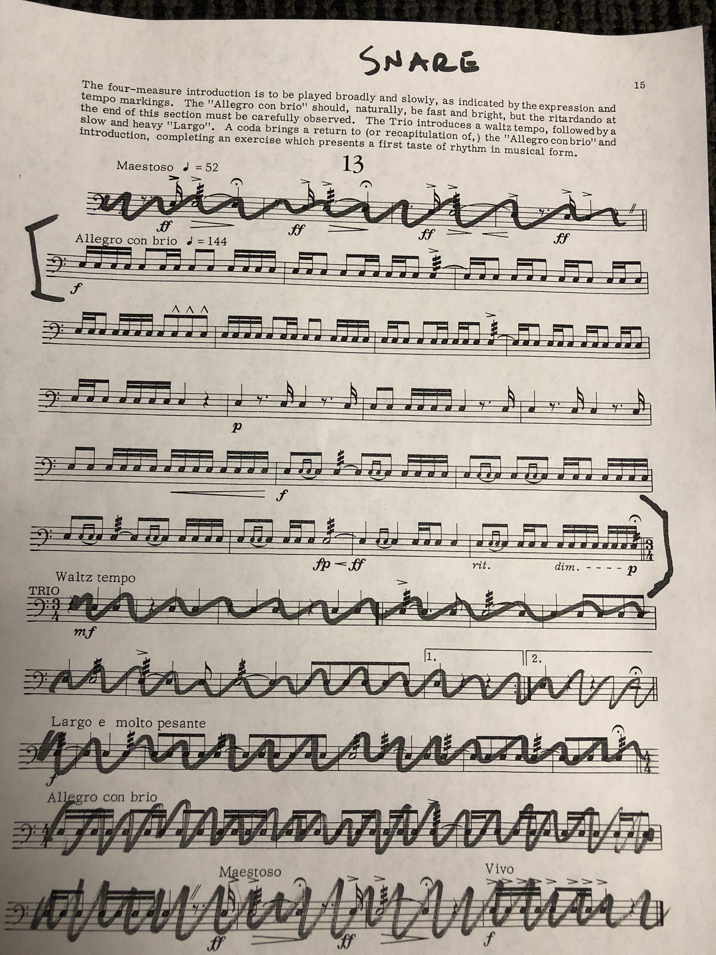 I got my drum line audition a few days ago, what will they probably be