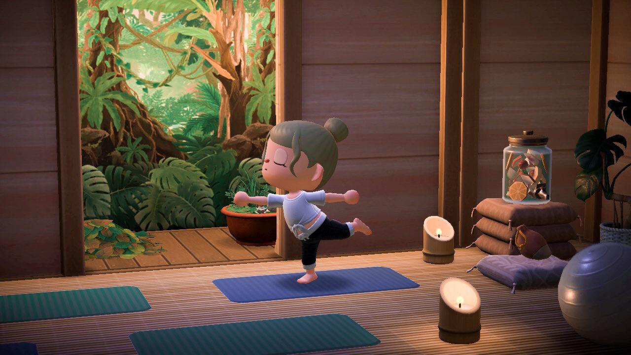 Animal Crossing the yoga studio ) Animal Crossing