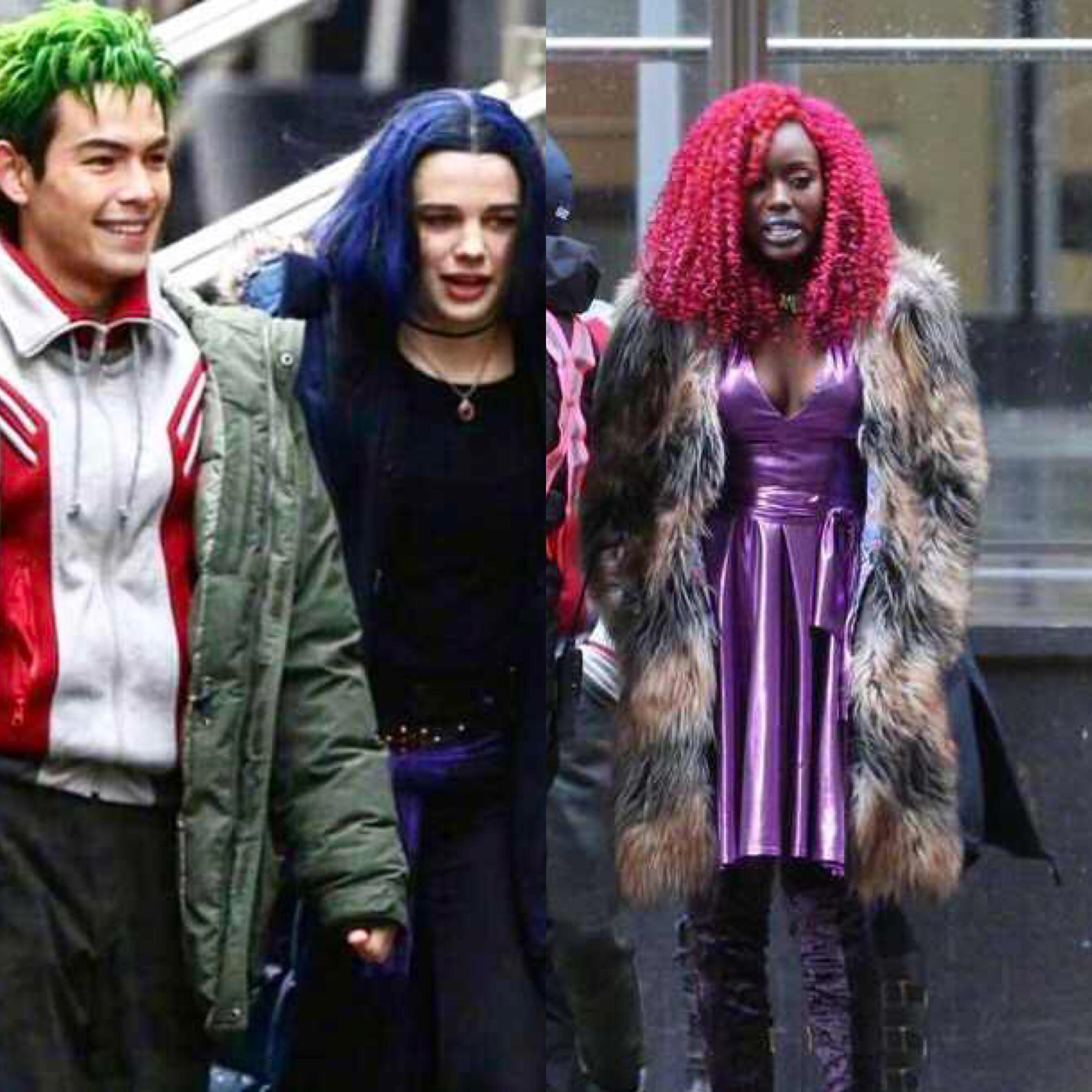 All of the new costume leaks for Beast Boy, Raven, and Starfire. What