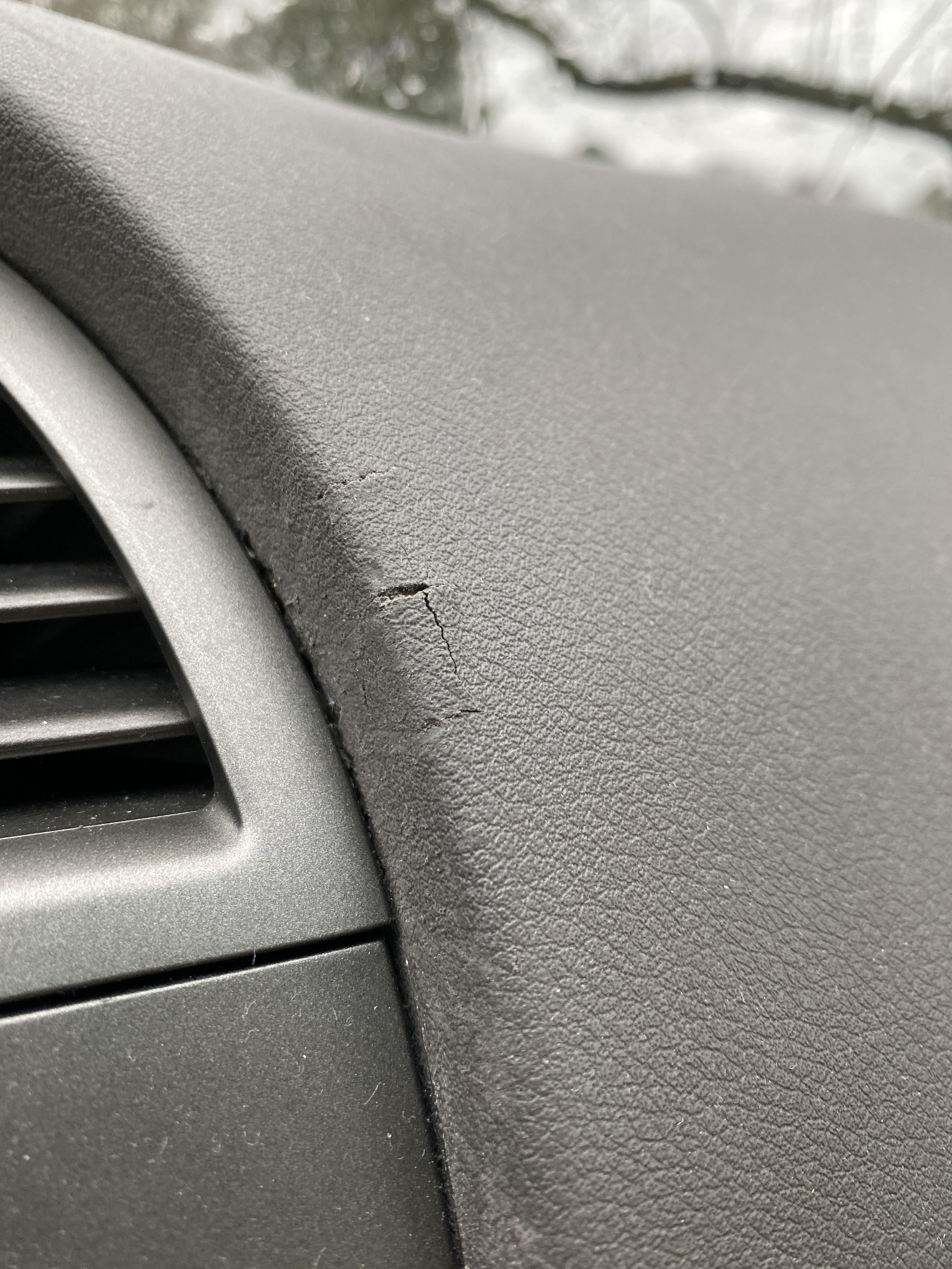 How can I repair this cracked dashboard? Or at least help prevent