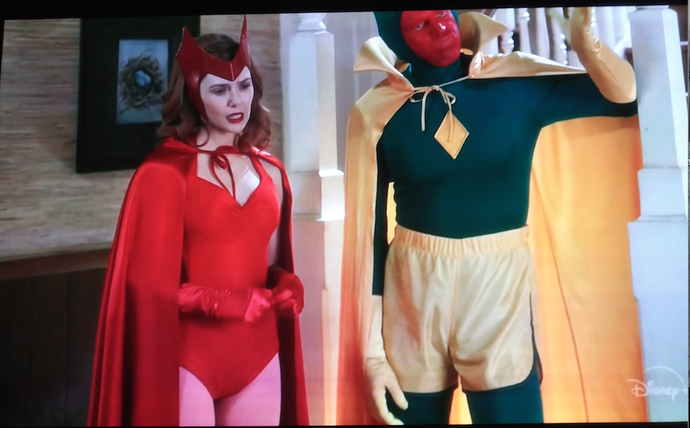 New shot of Scarlet Witch & Vision Halloween costumes in latest tv spot