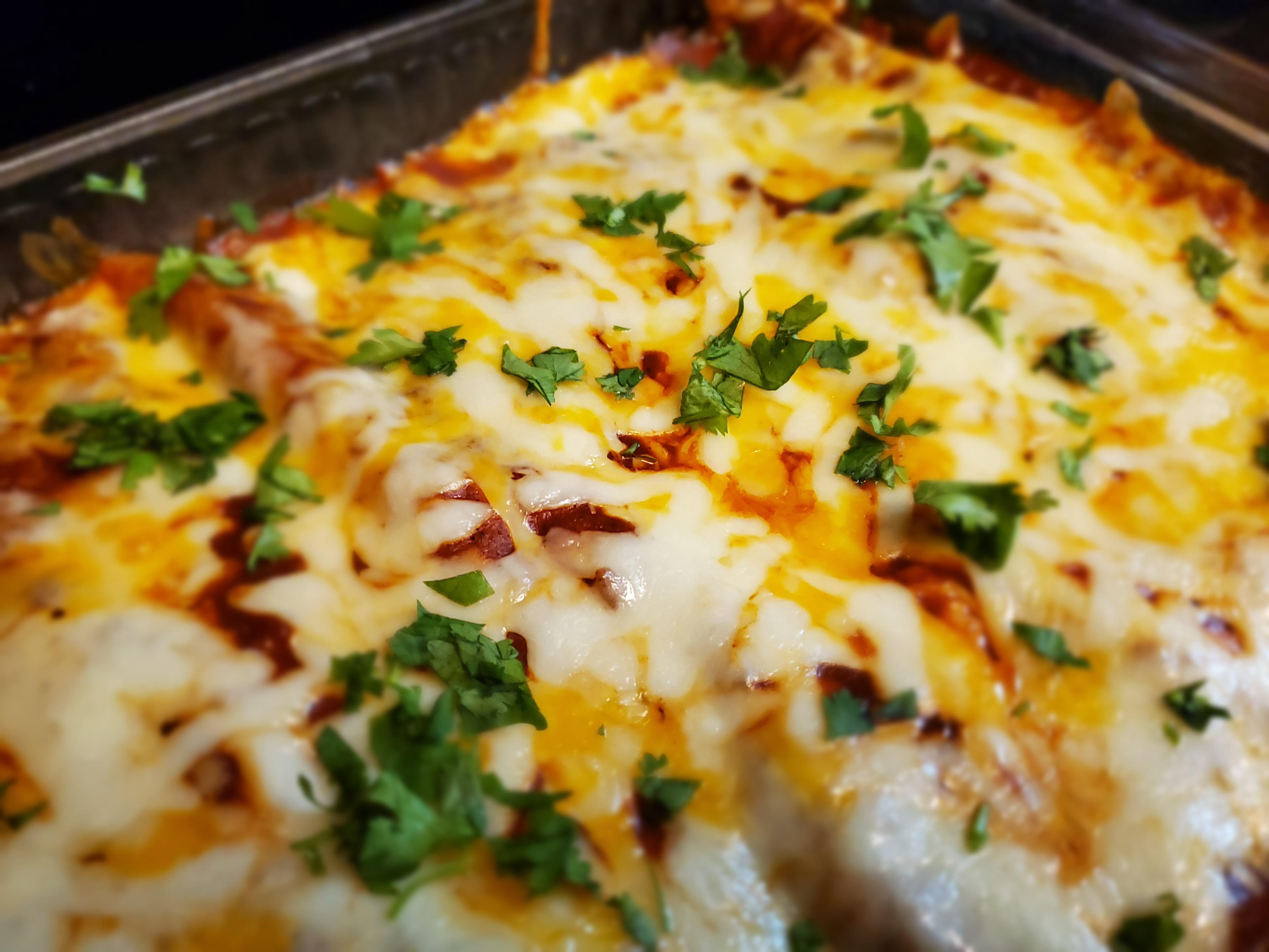 [Homemade] "El Pato" Enchiladas r/food