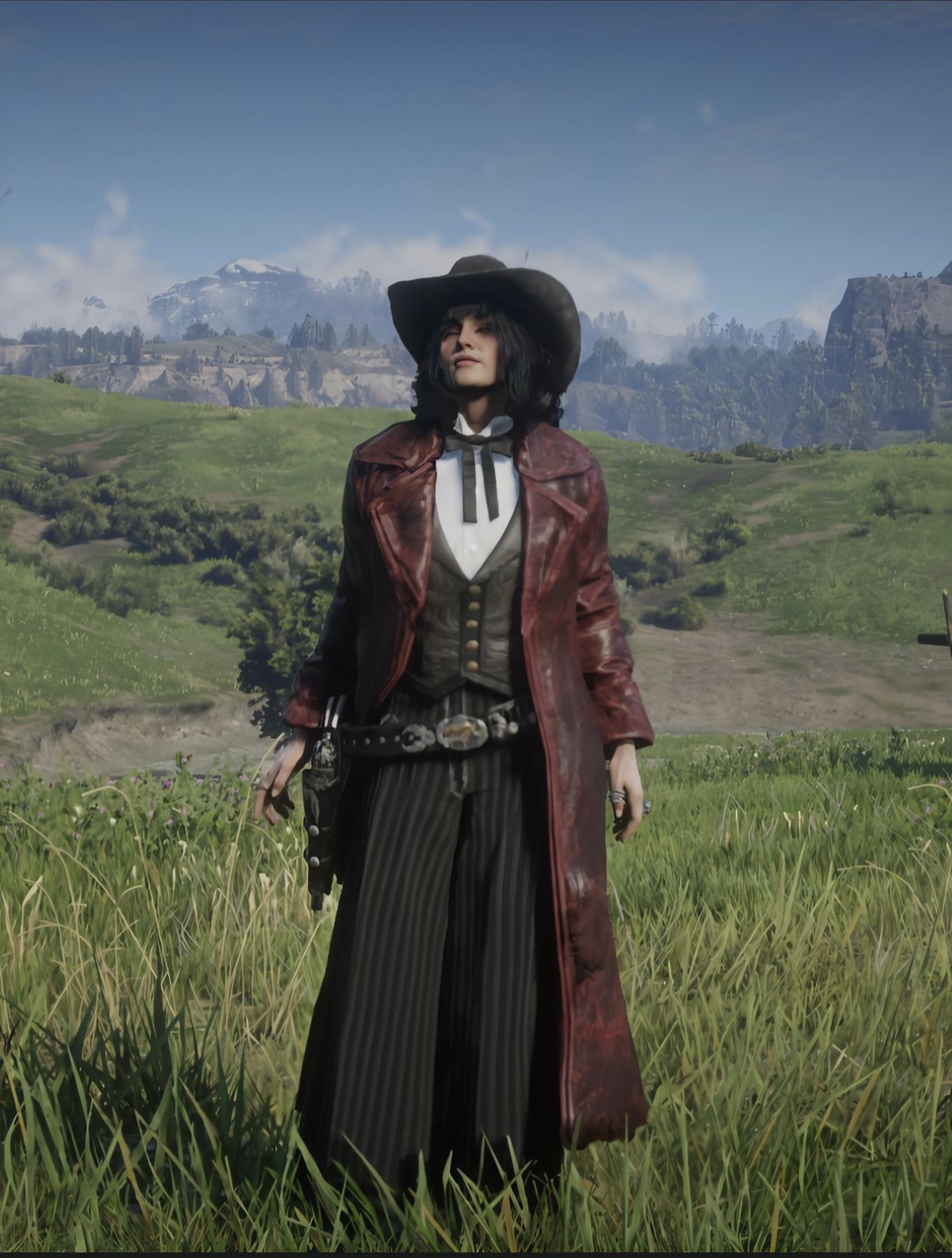 Need help creating an outfit with the red Winter Shotgun Coat r
