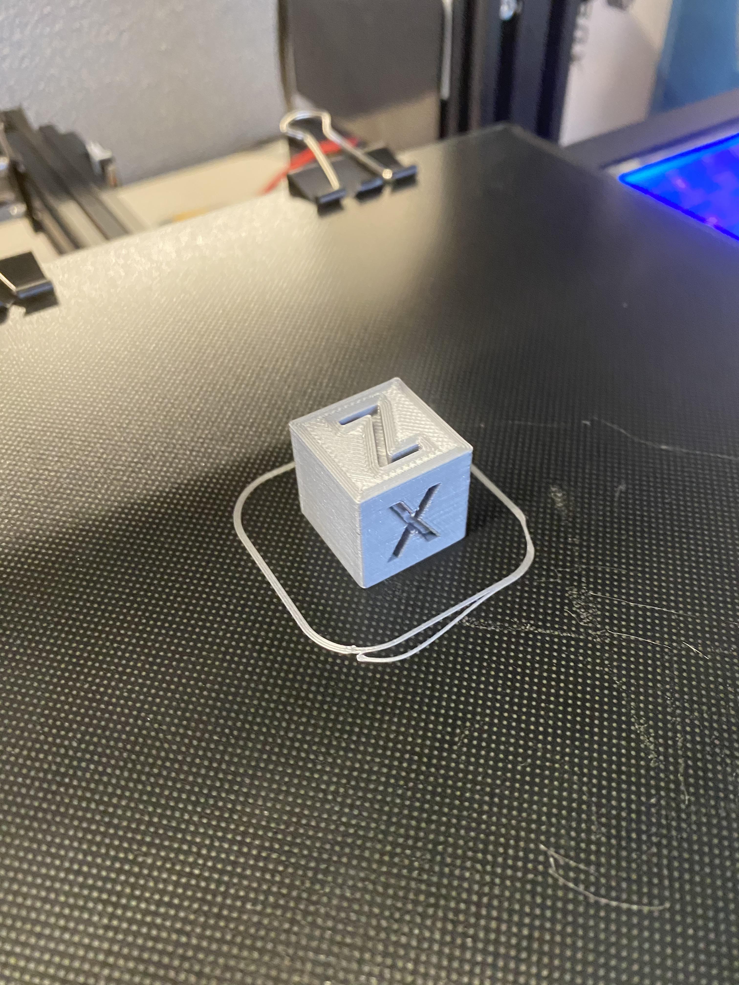 Printed calibration cube.. Close but no perfect. r/ender3
