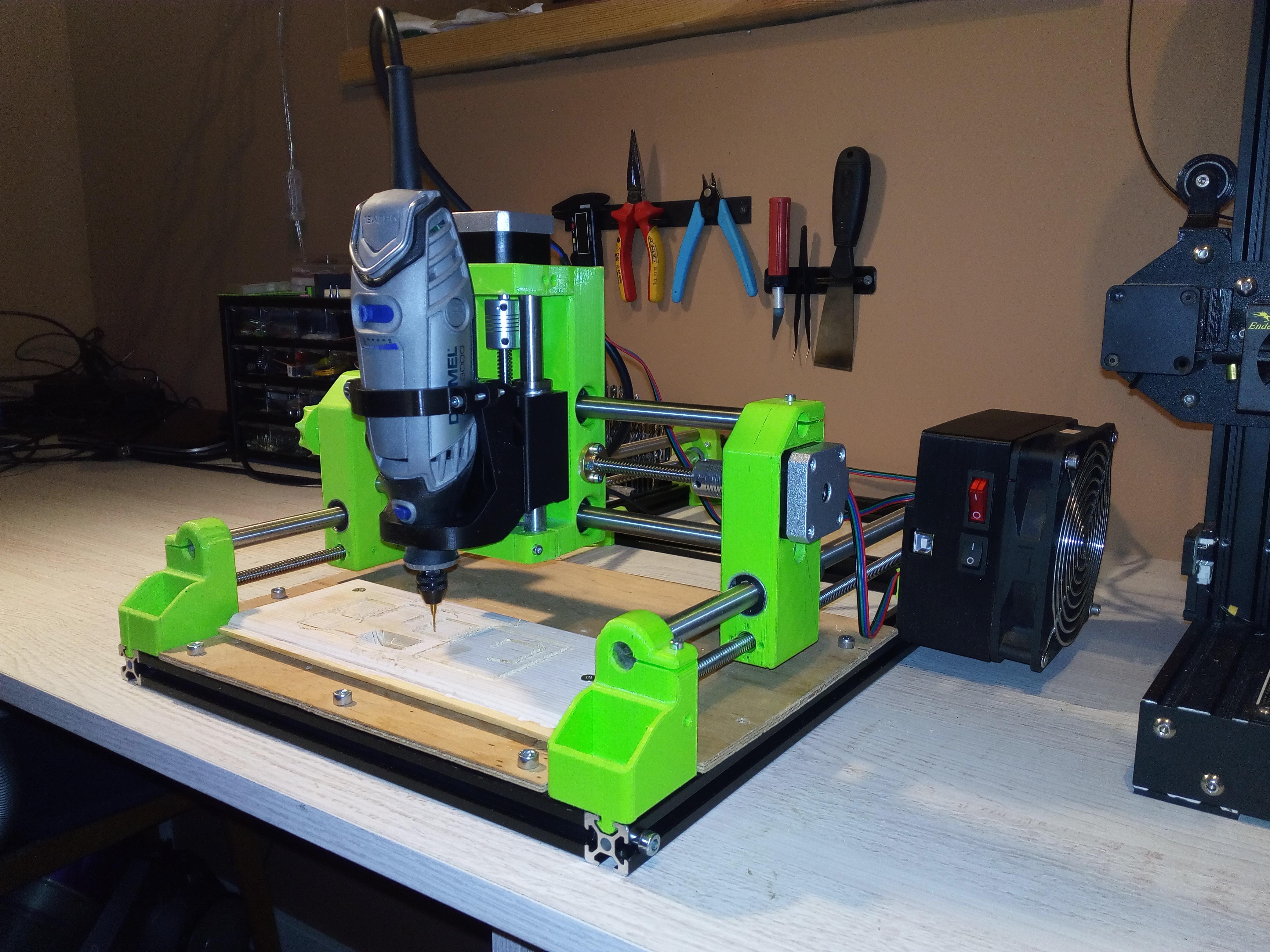 Diy Dremel Cnc Diy 3d Printed Dremel Cnc Projetos Cnc Cnc Impressora 3d / Diy 3d printed