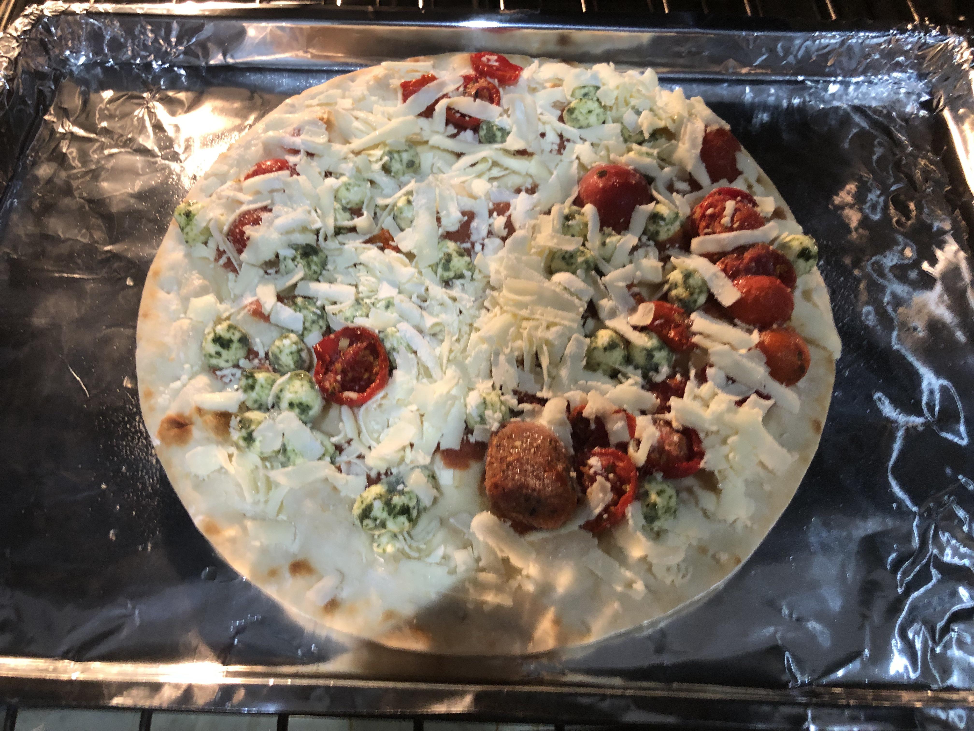 My Frozen Vegetarian Pizza Came With A Chicken Nugget mildlyinteresting