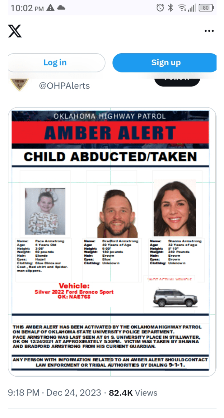 Amber alert r/okc