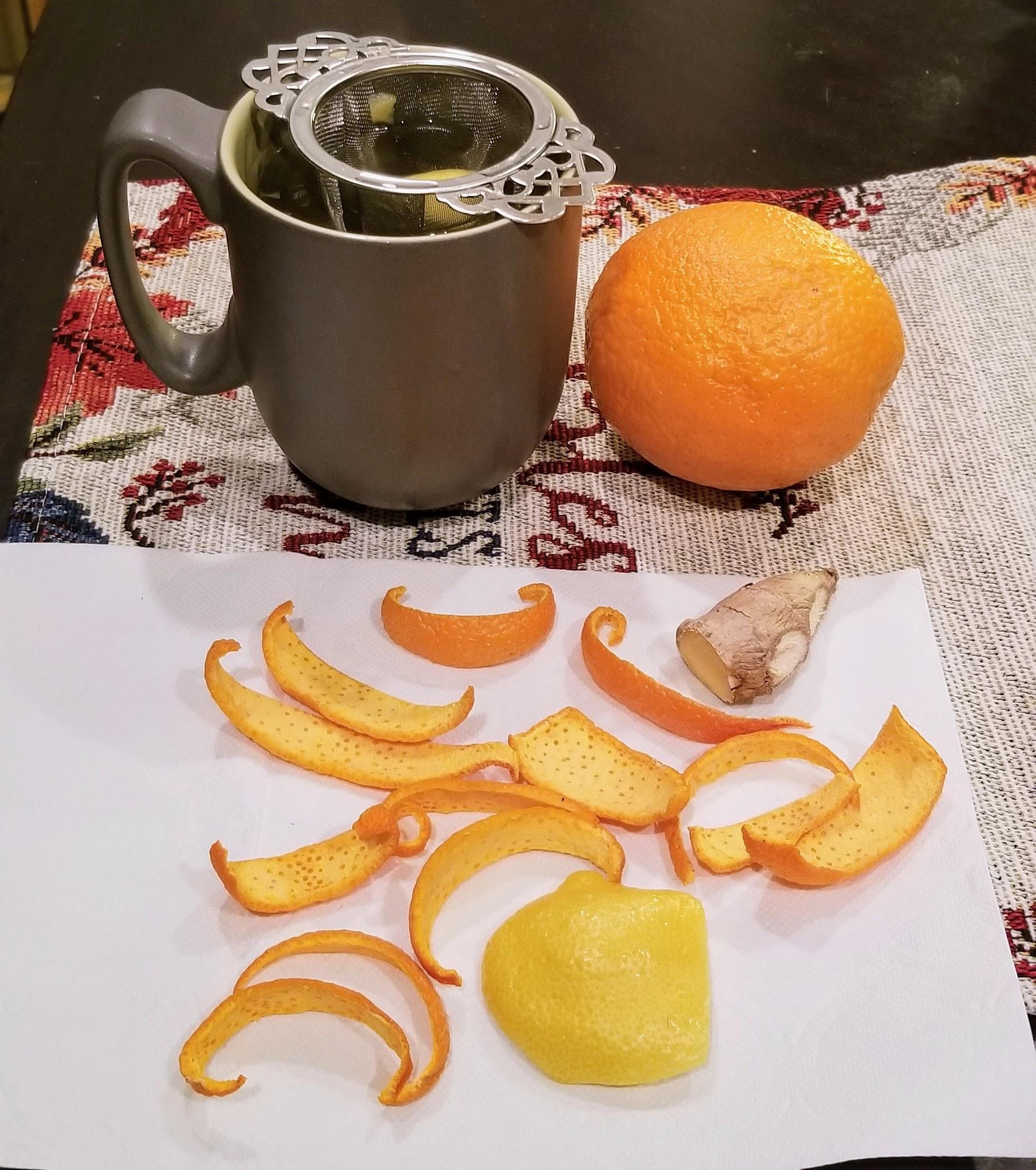 "Citrus blossom" concoction! Orange & lemon peel/zest (minus the pith