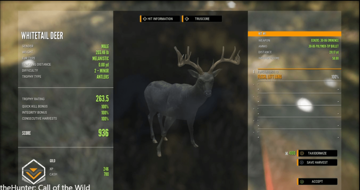 Melanistic whitetail buck r/theHunter