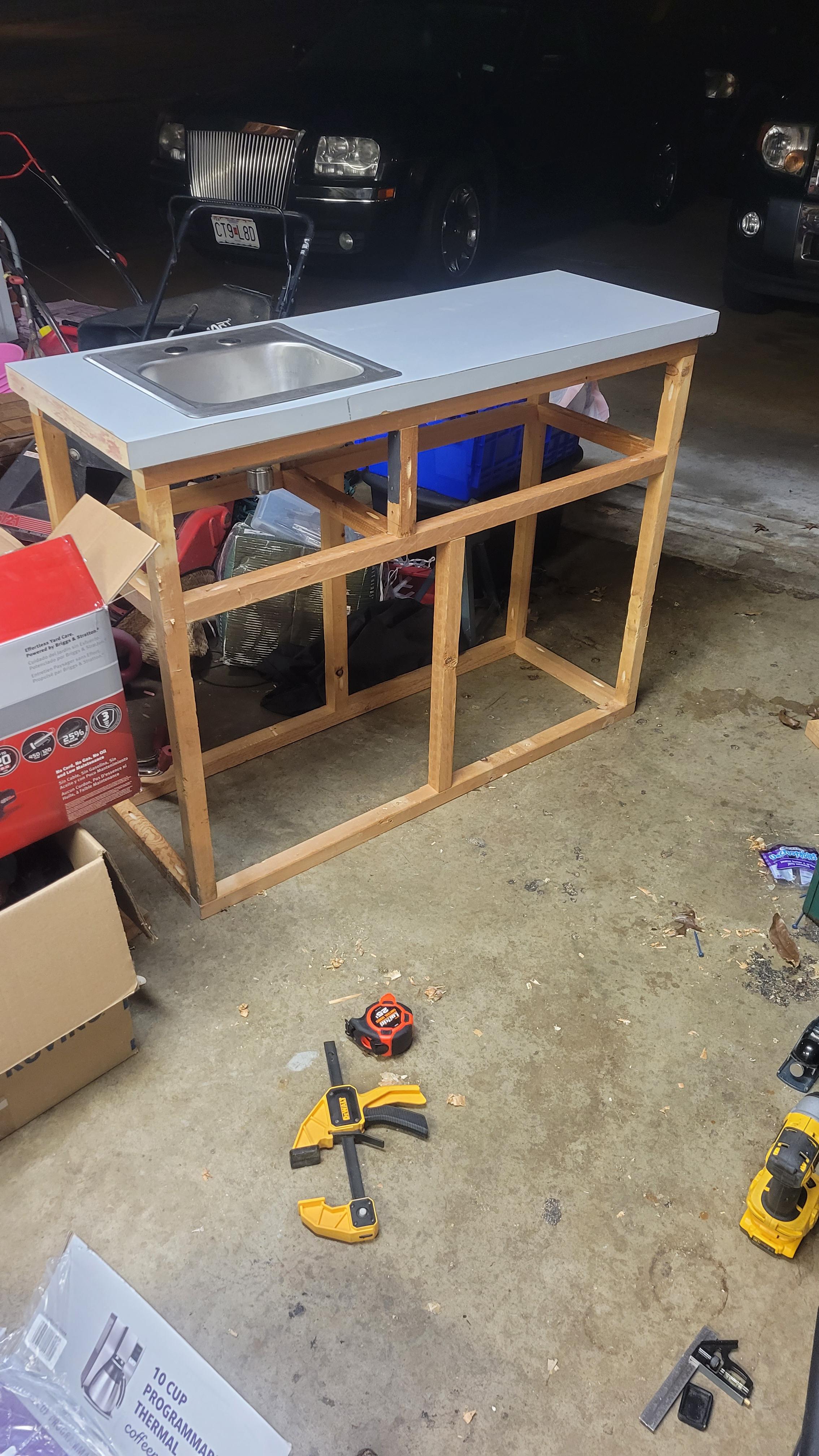 In the process of building an offgrid sink for my tiny cabin. Got the