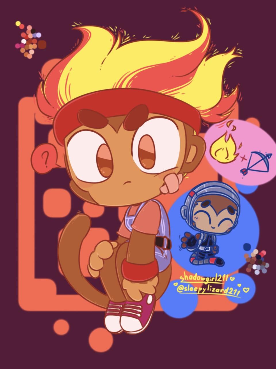 Gwendolin and Quincy fanart btd6