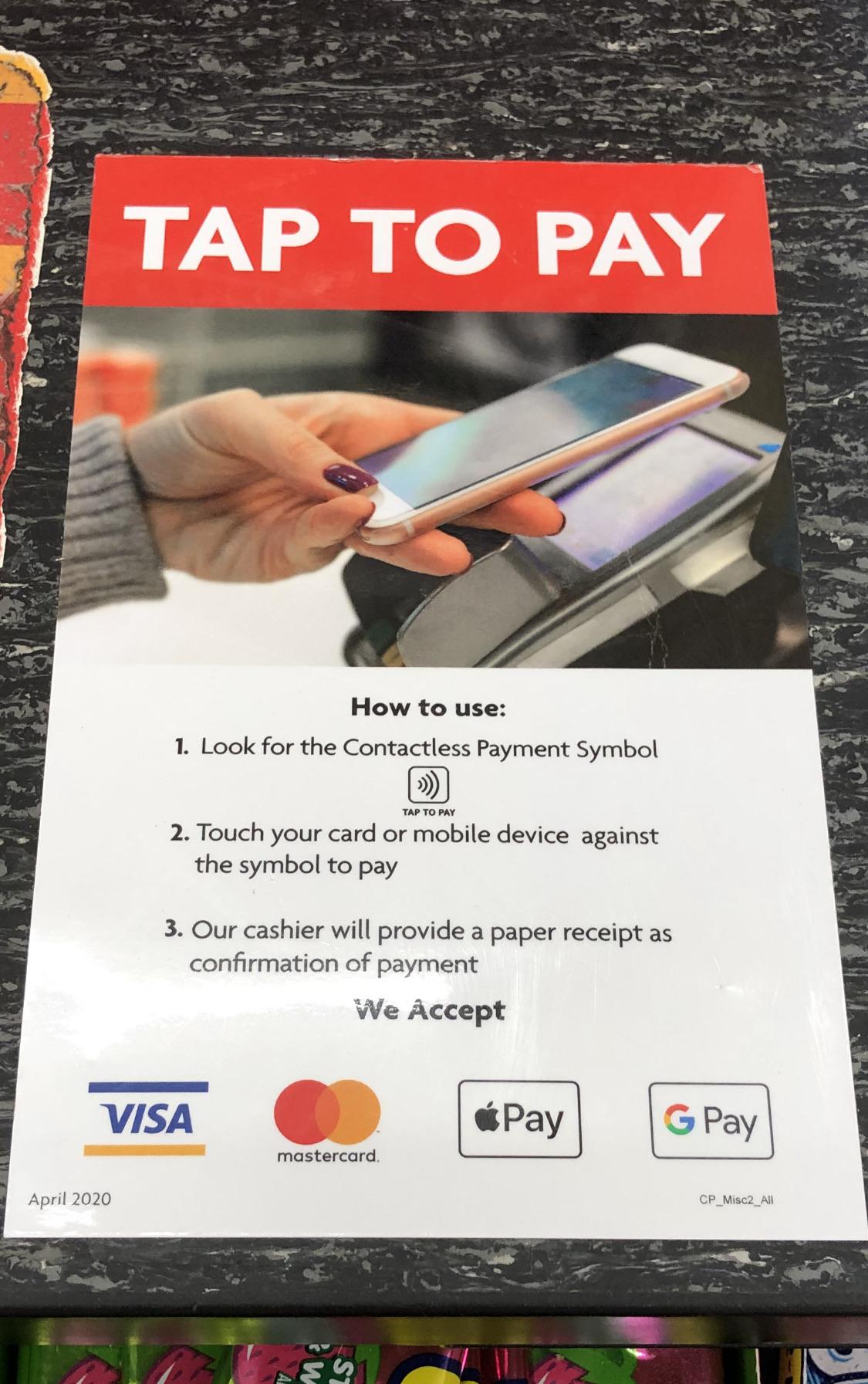 EMV Contactless back at Family Dollar (confirmed on receipt), in