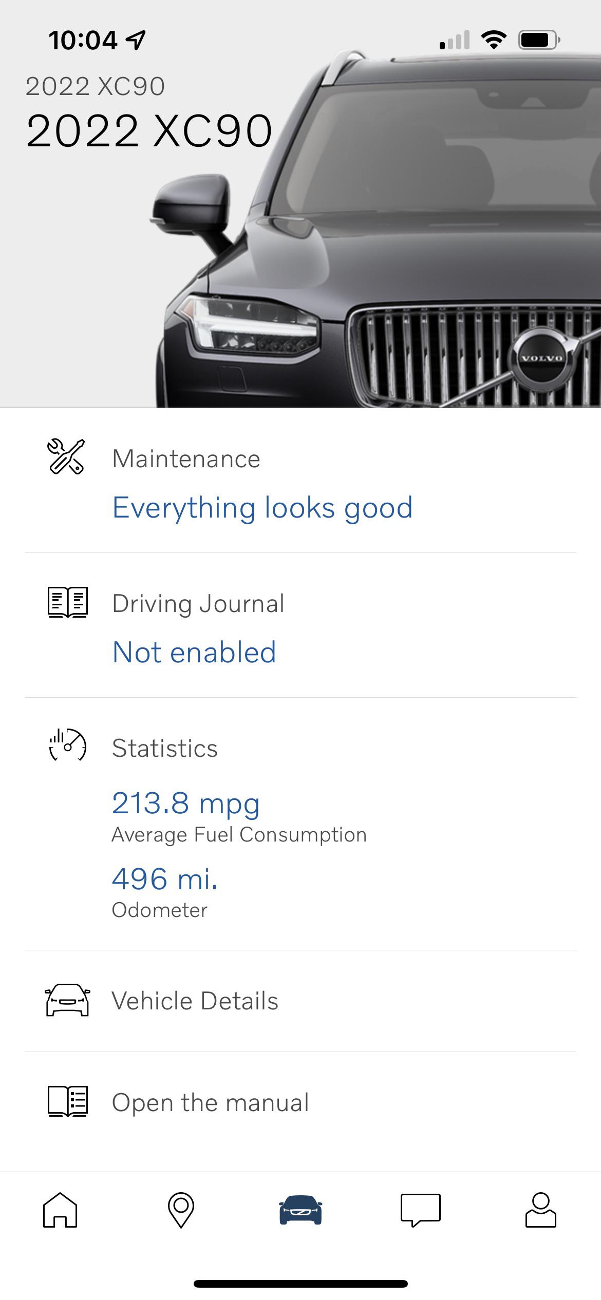 ‘22 XC90 T8 Extended Range First 500 miles on 2.5 Gallons r/Volvo