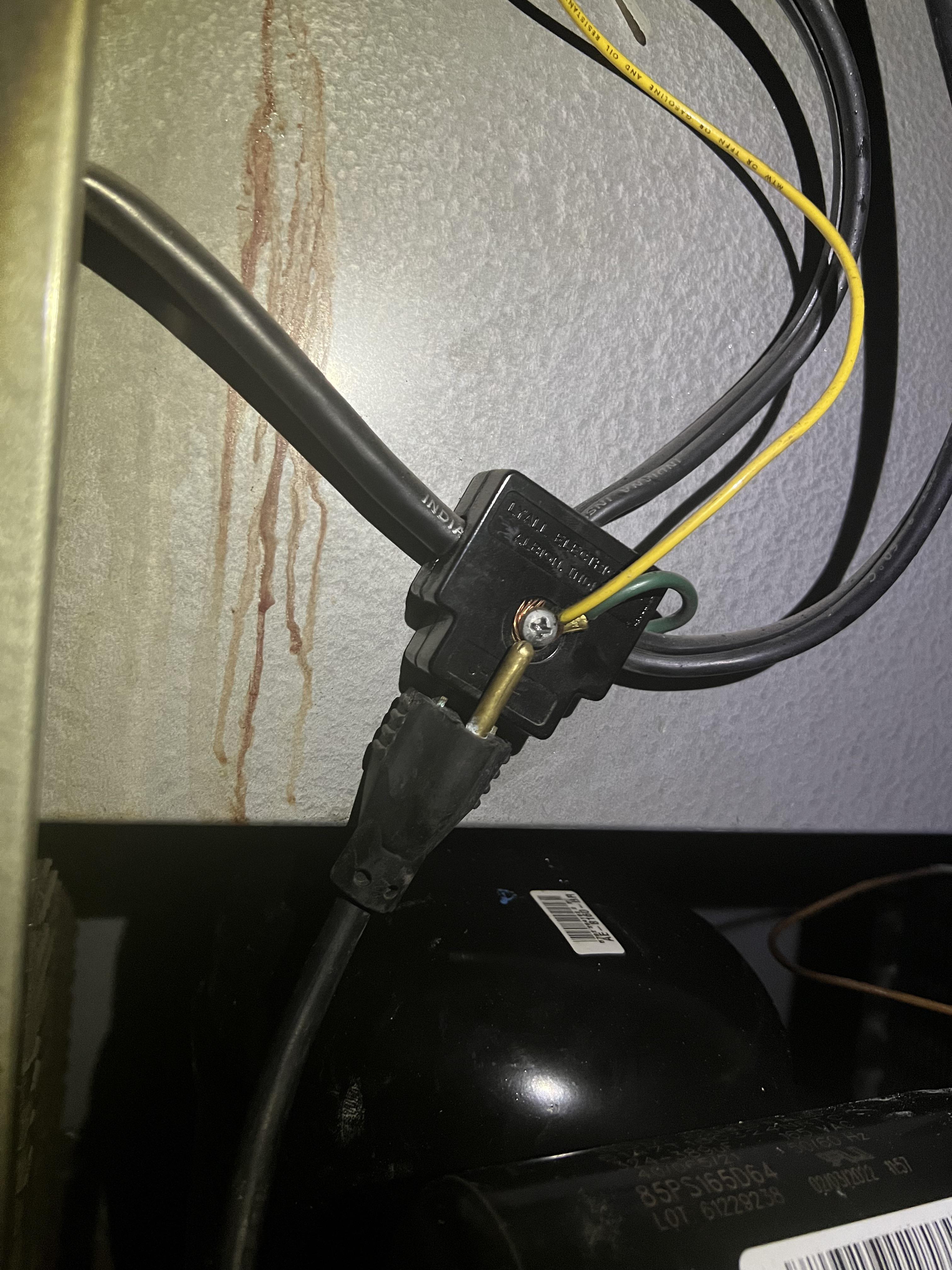 Is the compressor grounded? Uhhhhhh…. yep r/HVAC