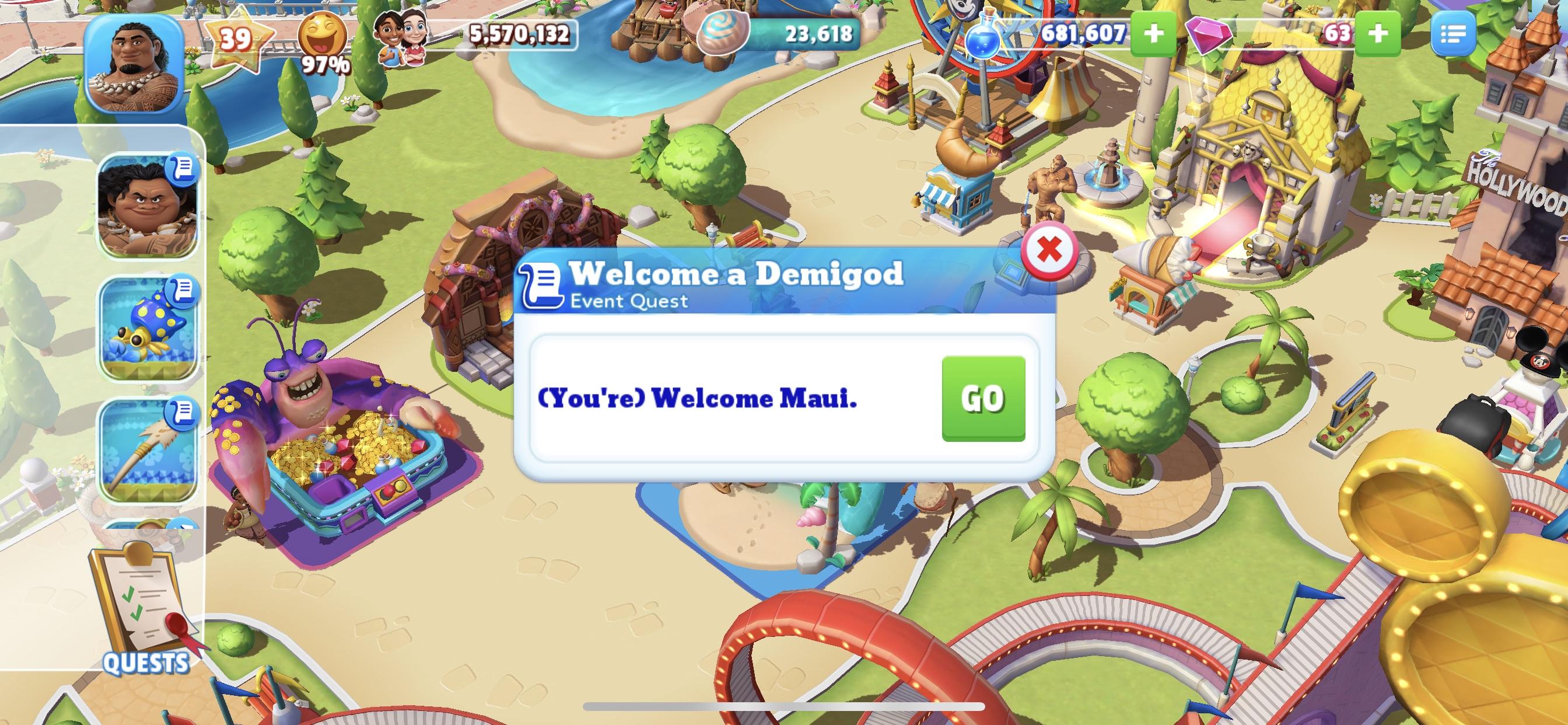 (You’re) Maui! I also have 28/30 spears to go. 😁 r