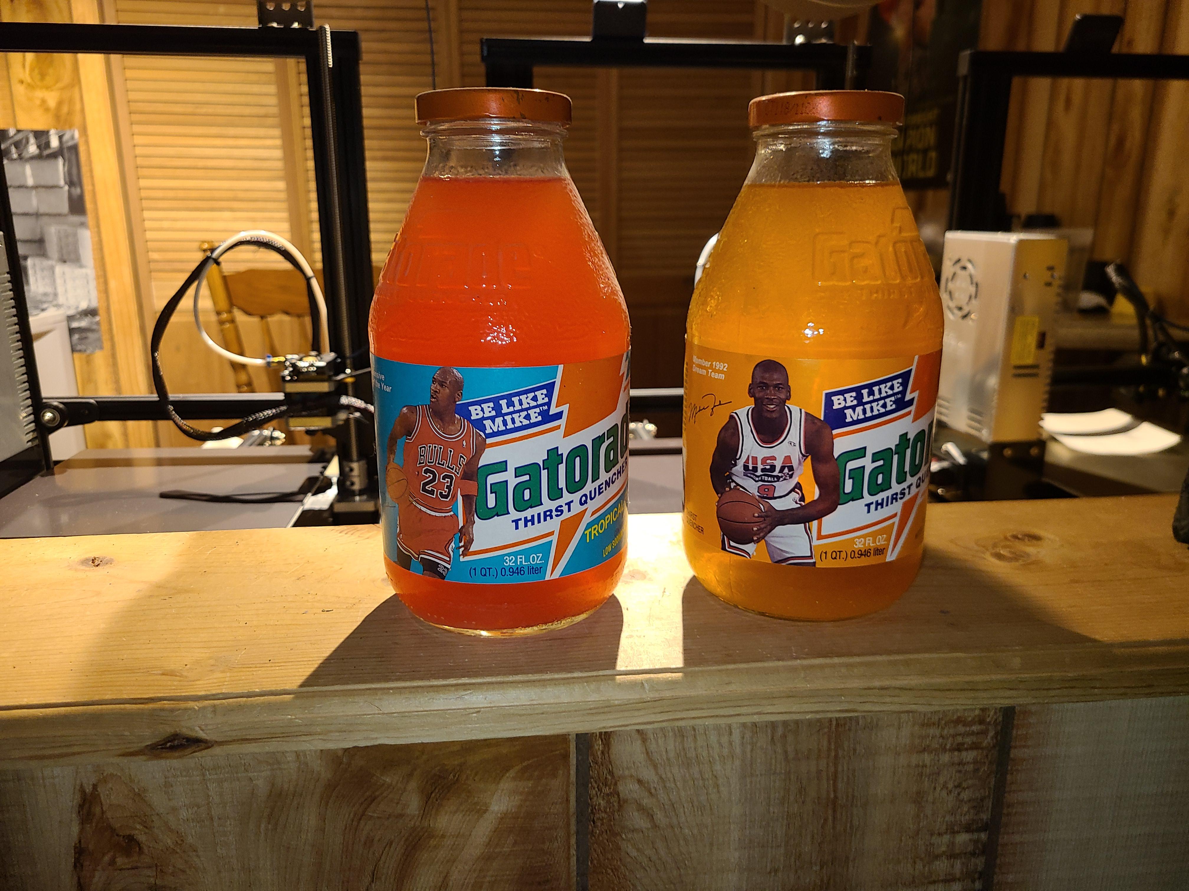 Vintage unopened MIchael Jordan Gatorade bottles (1992) anyone