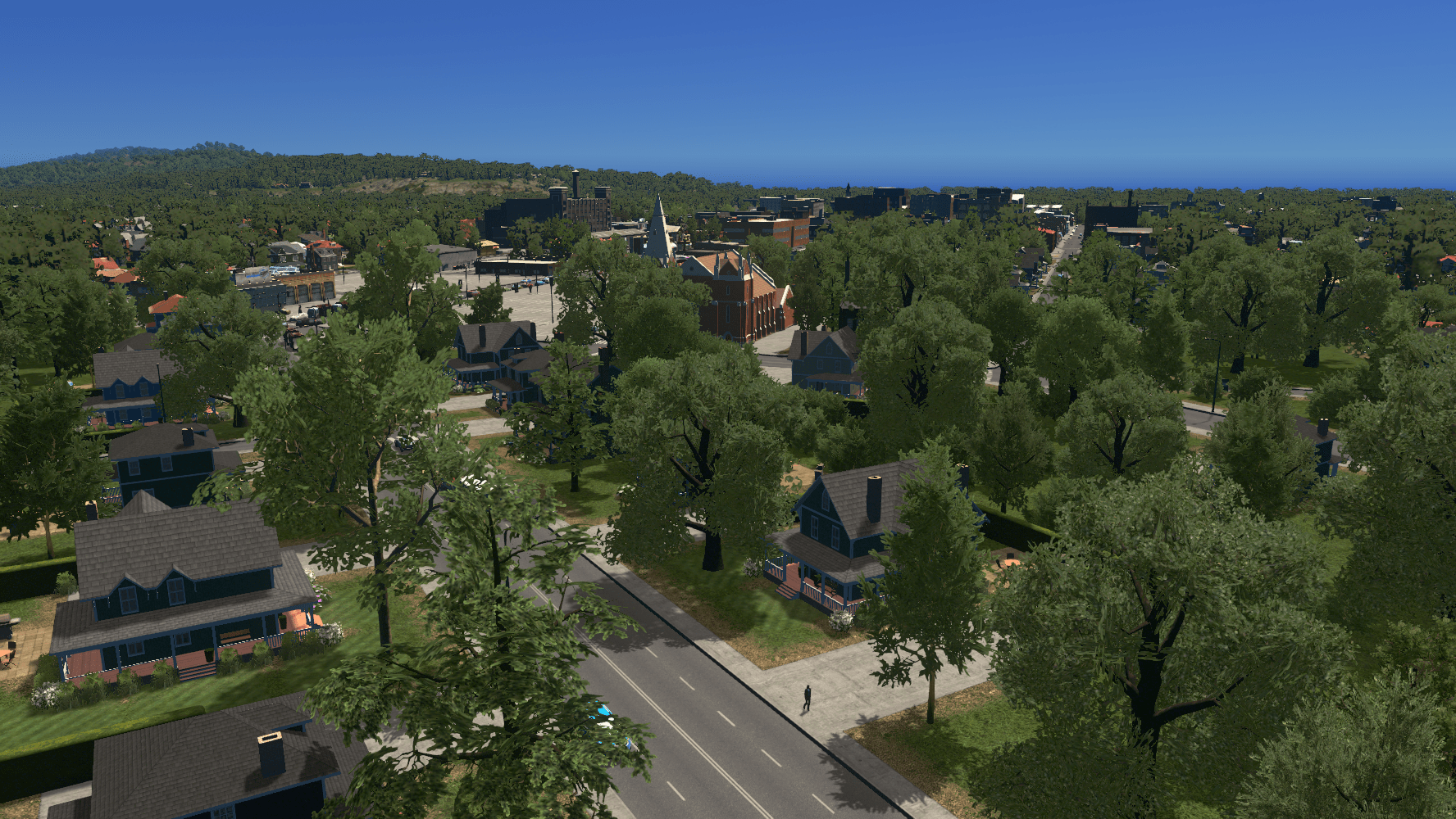 Quiet American Midwestern Town r/CitiesSkylines