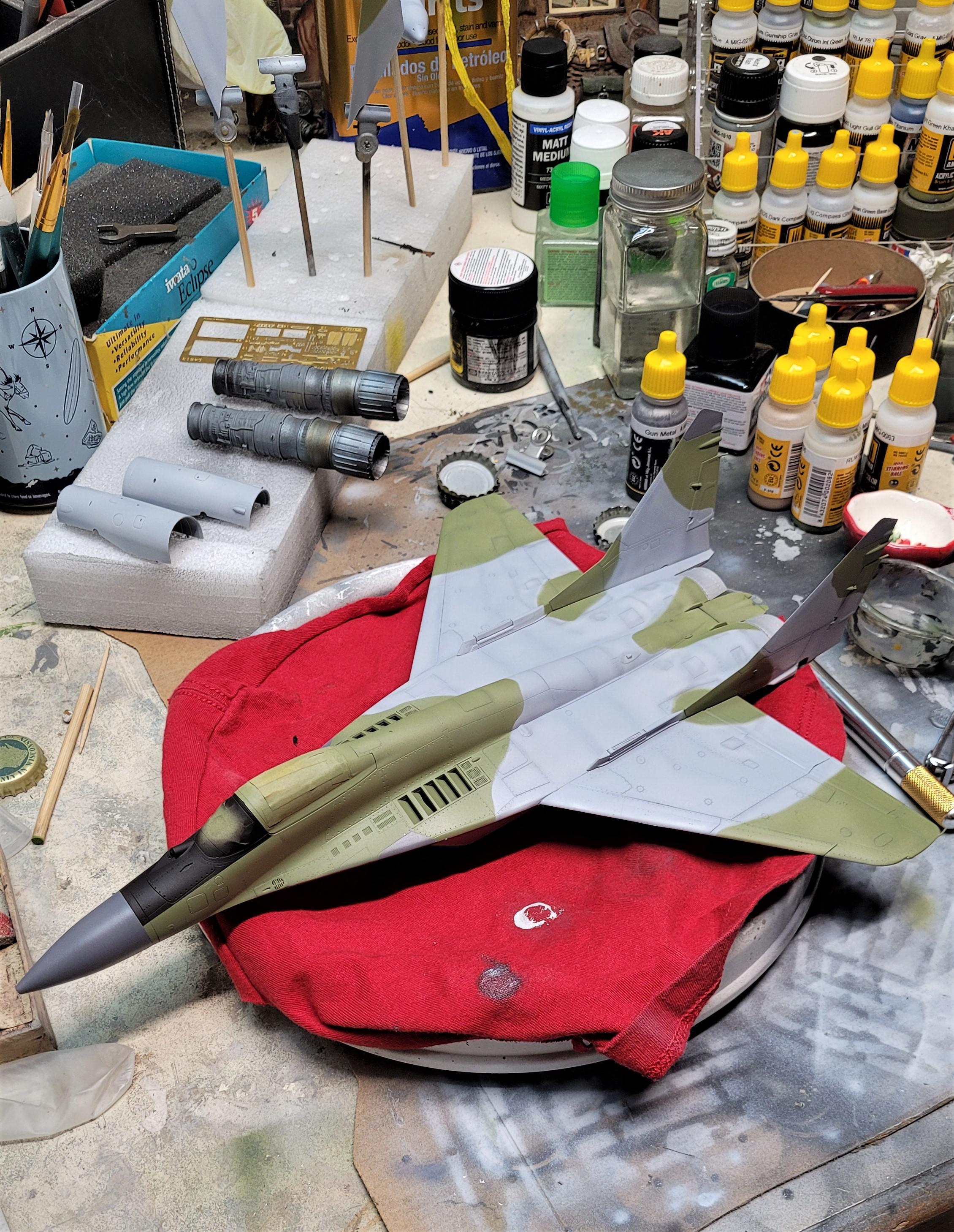 First time masking camo using the silly putty method. Like the result