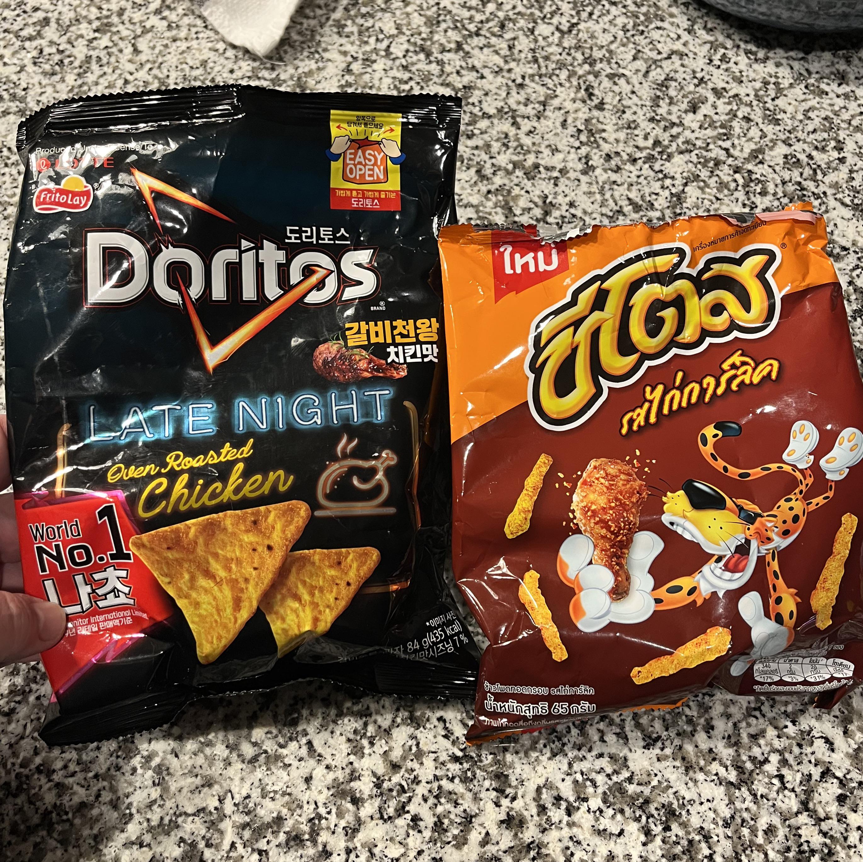 Oven Roasted Chicken Doritos from Korea and Garlic Fried Chicken