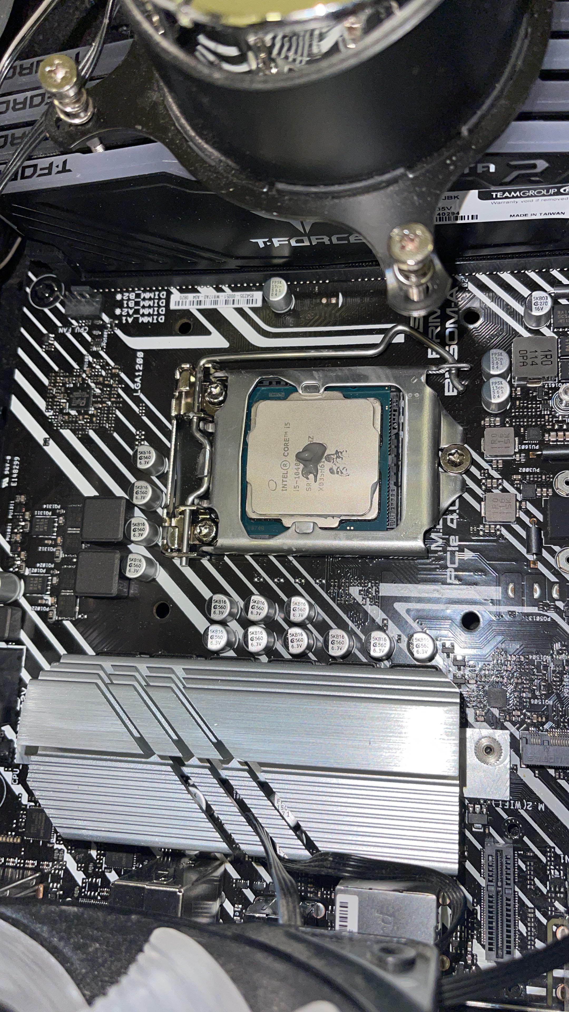 Hi I just applied thermal paste to my cpu but there was a small amount