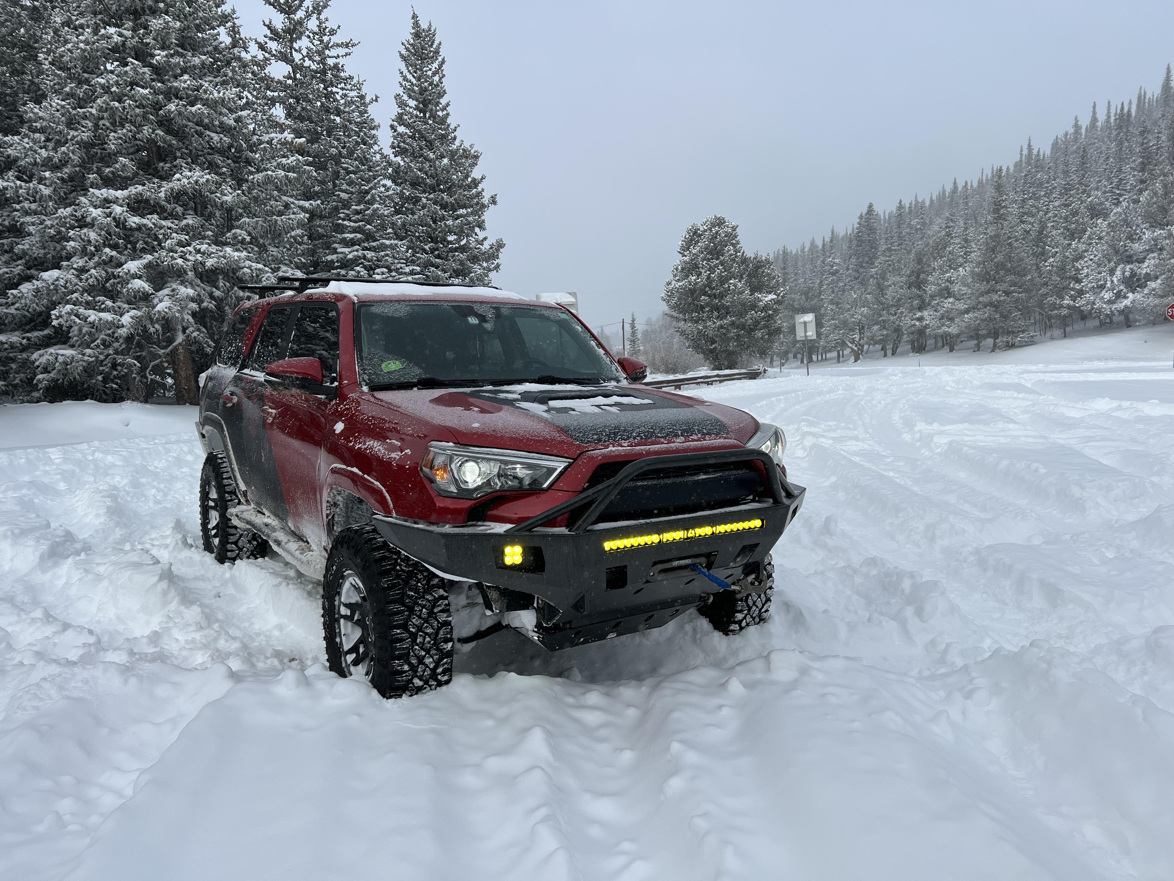 Finally got some snow 4Runner