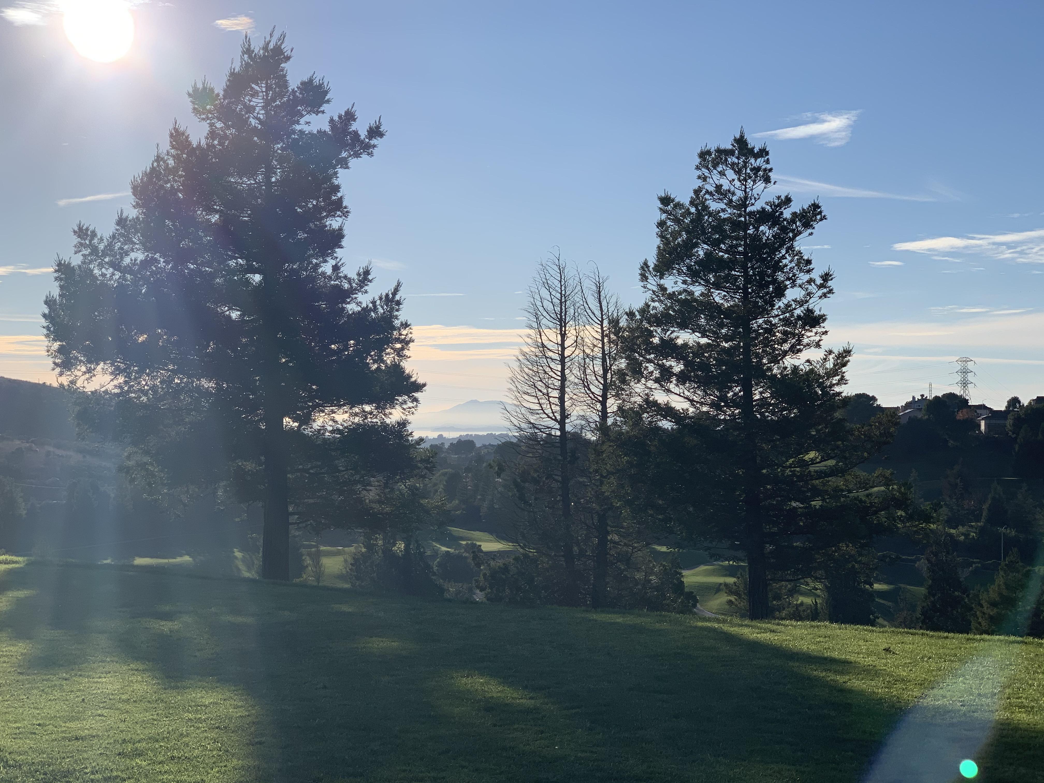 afternoon at Blue Rock Springs in Vallejo, CA. Mt. Tam in the